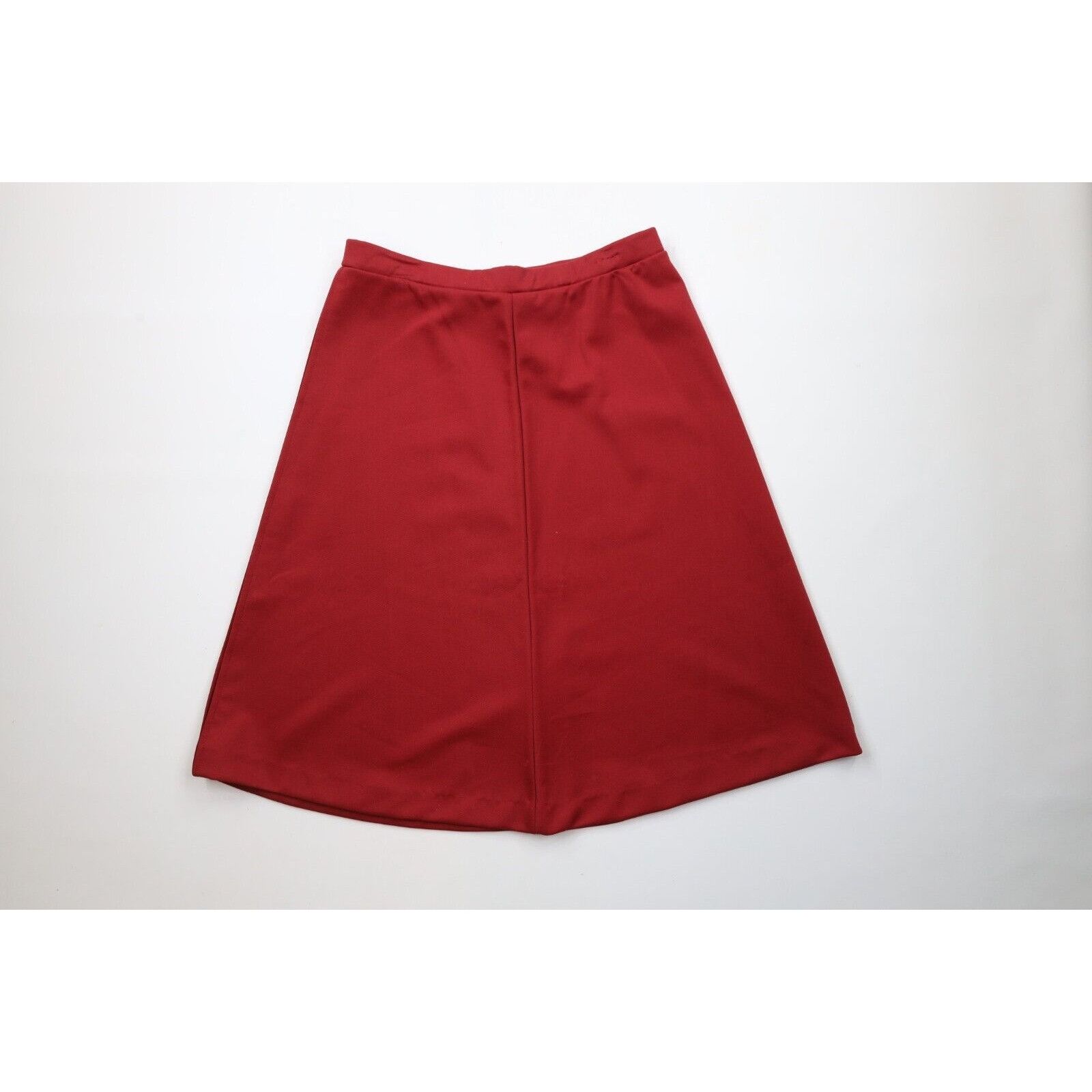 Vintage Vintage 70s Streetwear Blank Knit Skirt Red Size 38" / US 16 / IT 52 - 6 Thumbnail