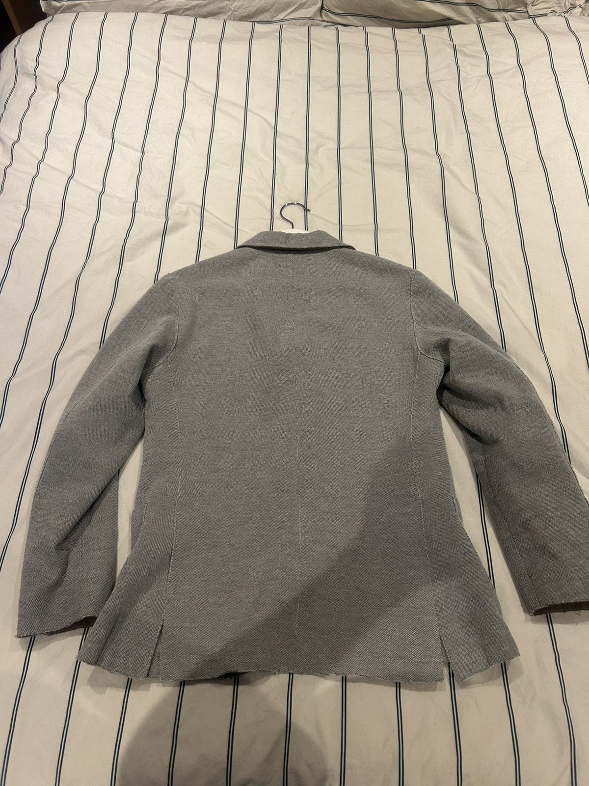 Eleventy Eleventy €1.200 Semi Distress brand new Grey Suit Coat Size 36S - 5 Thumbnail