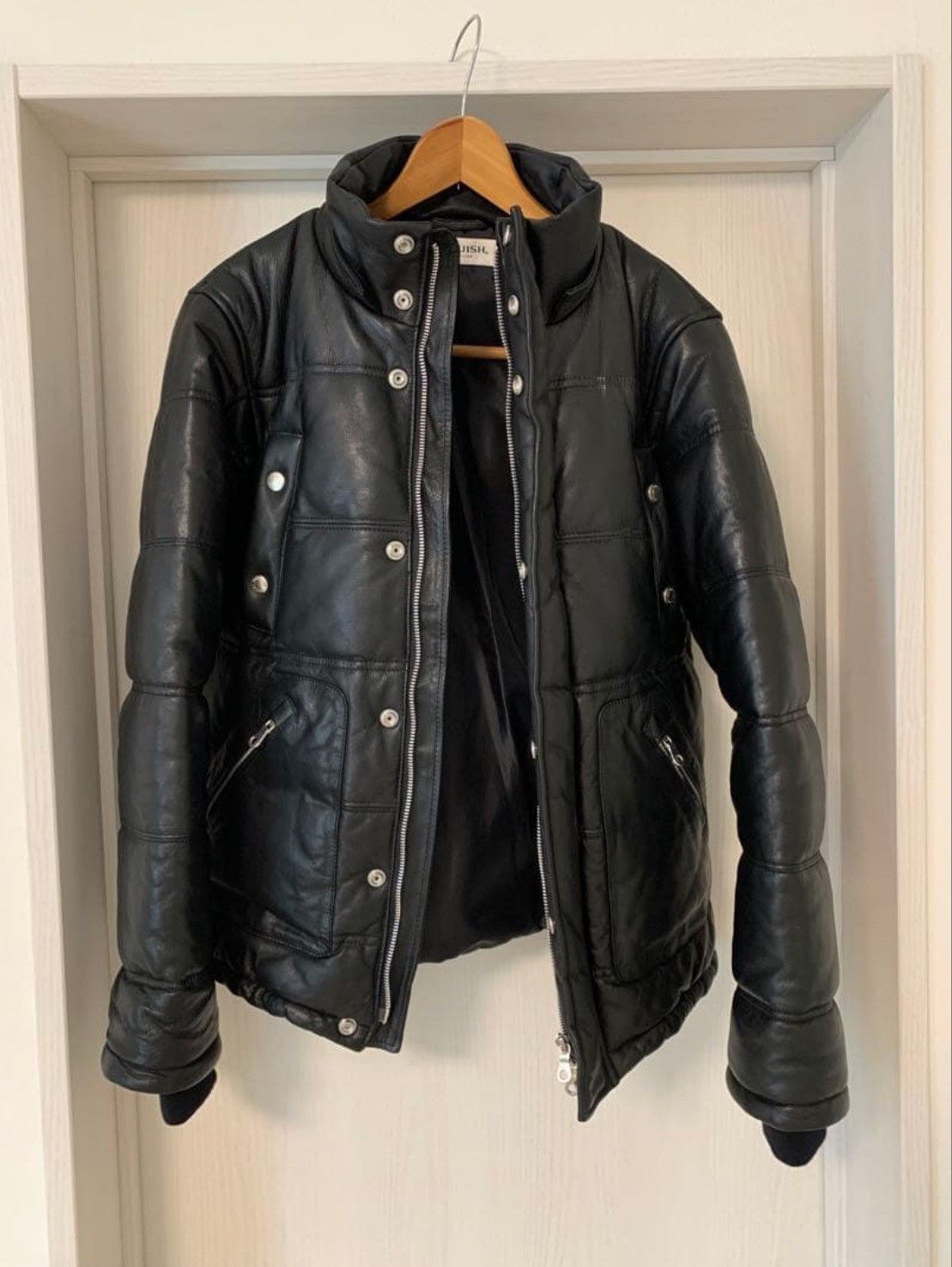 Vanquish Vanquish padded goat leather jacket Size US M / EU 48-50 / 2 - 2 Thumbnail