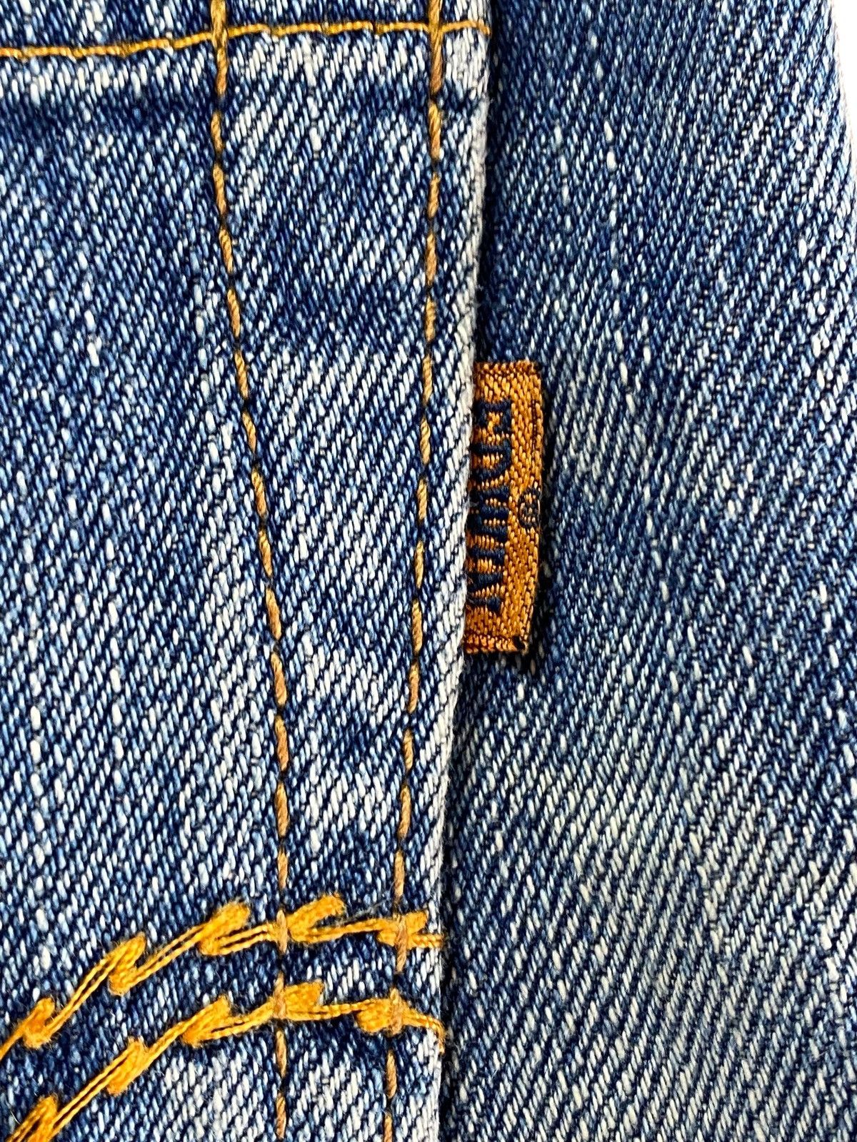Edwin Insane Edwin 505 Orange Tab Selvedge Enough Baggy Jeans Size US 31 - 10 Thumbnail