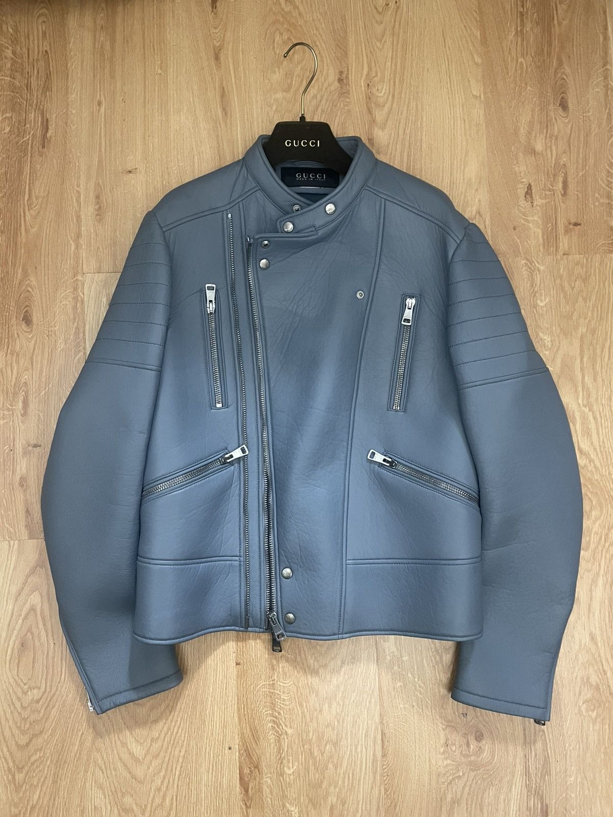 Gucci Gucci Frida Giannini FW14 Leather Biker jacket Size US M / EU 48-50 / 2 - 1 Thumbnail