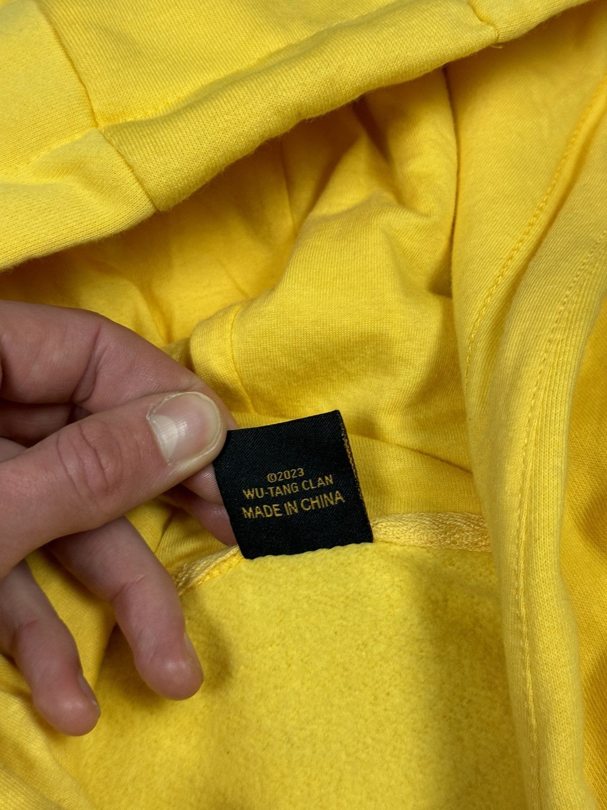 Wu-Tang Clan Wu Tang Wuwear Yellow Hoodie Big Logo Size XL Size US XL / EU 56 / 4 - 10 Thumbnail