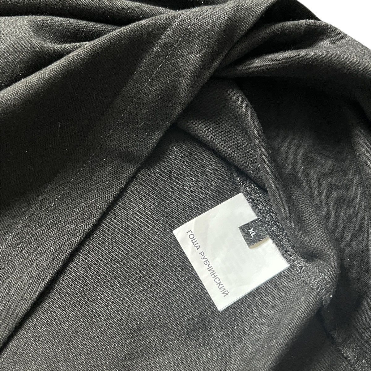 Gosha Rubchinskiy Gosha Rubchinskiy black tshirt logo Size US XL / EU 56 / 4 - 4 Thumbnail