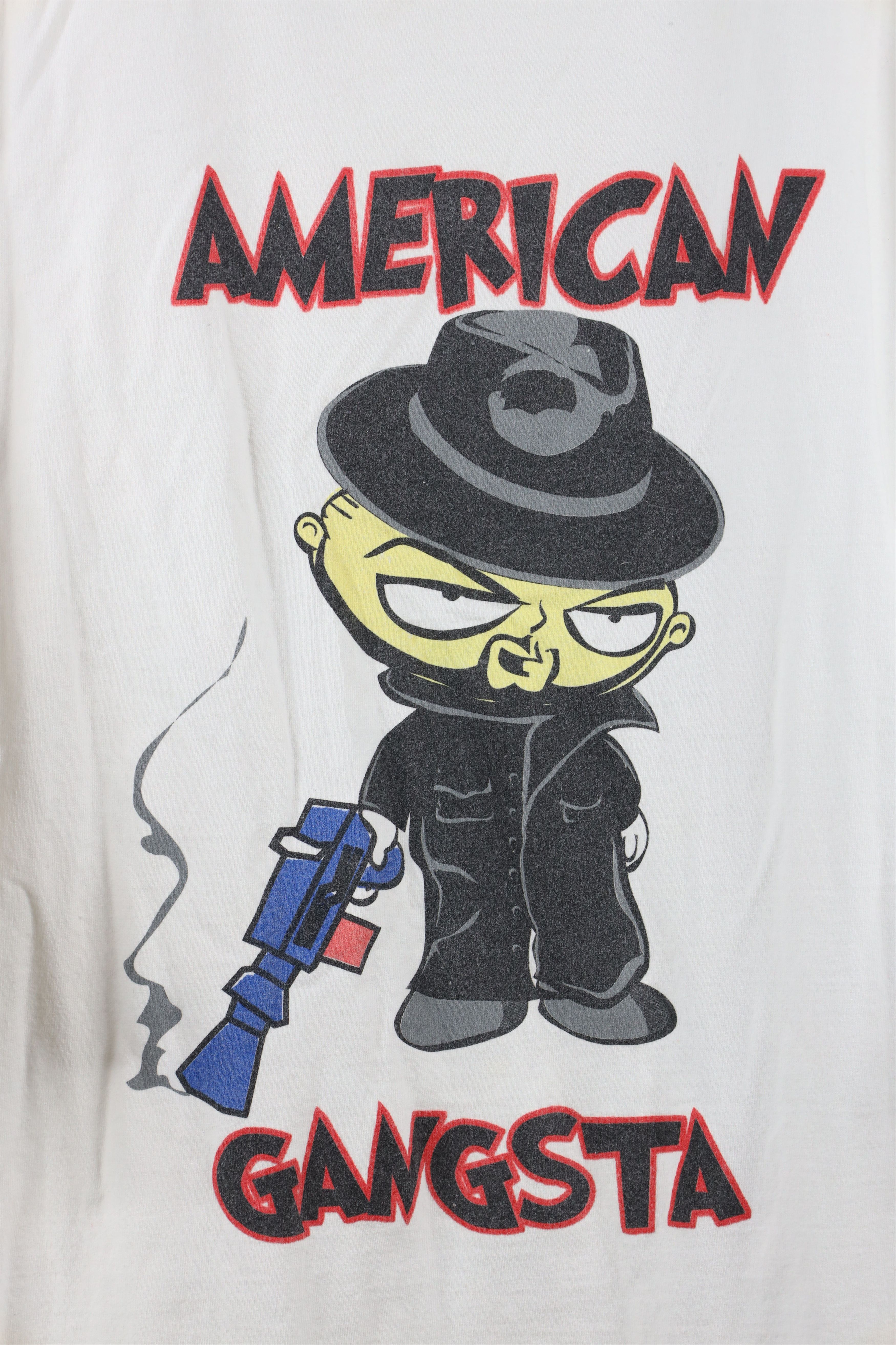 Vintage Vintage Y2K Family Guy American Gangster T-Shirt White Size US XXL / EU 58 / 5 - 4 Thumbnail