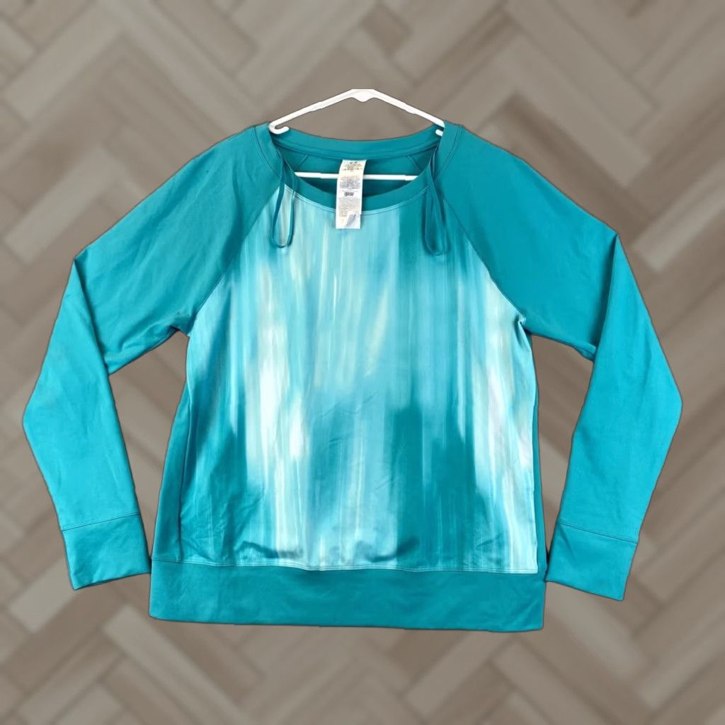 Under Armour Under Armour Light Green Womens Sz L Long Sleeve Running Workout Shirt 75-36 Size L / US 10 / IT 46 - 1 Thumbnail