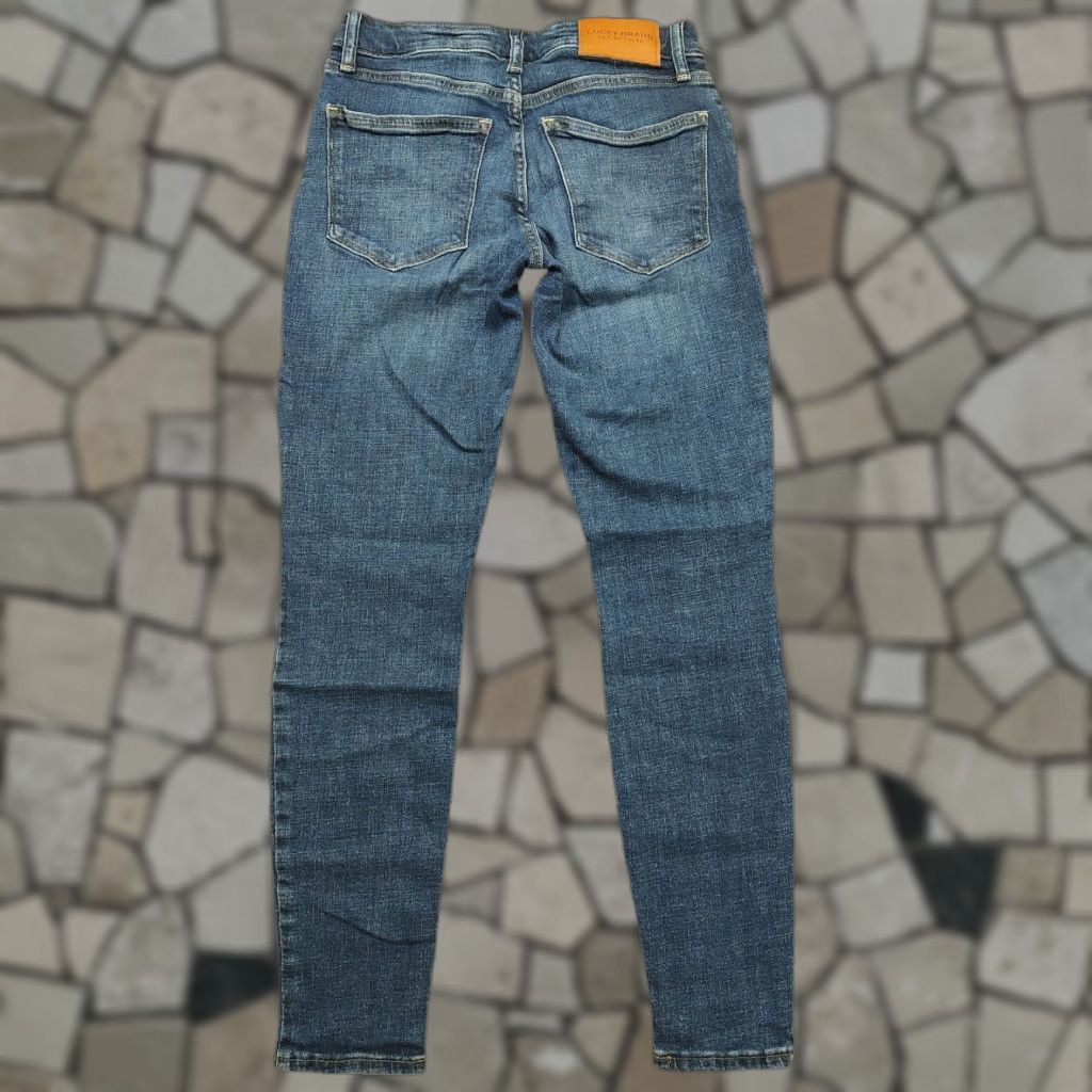Lucky Brand Lucky Brand Jeans Womens Slim Ankle 4 27x27 Blue Denim Belt Loops 5-Pocket Bohemian 90s Lolita Skinny Size 27" / US 4 / IT 40 - 1 Thumbnail