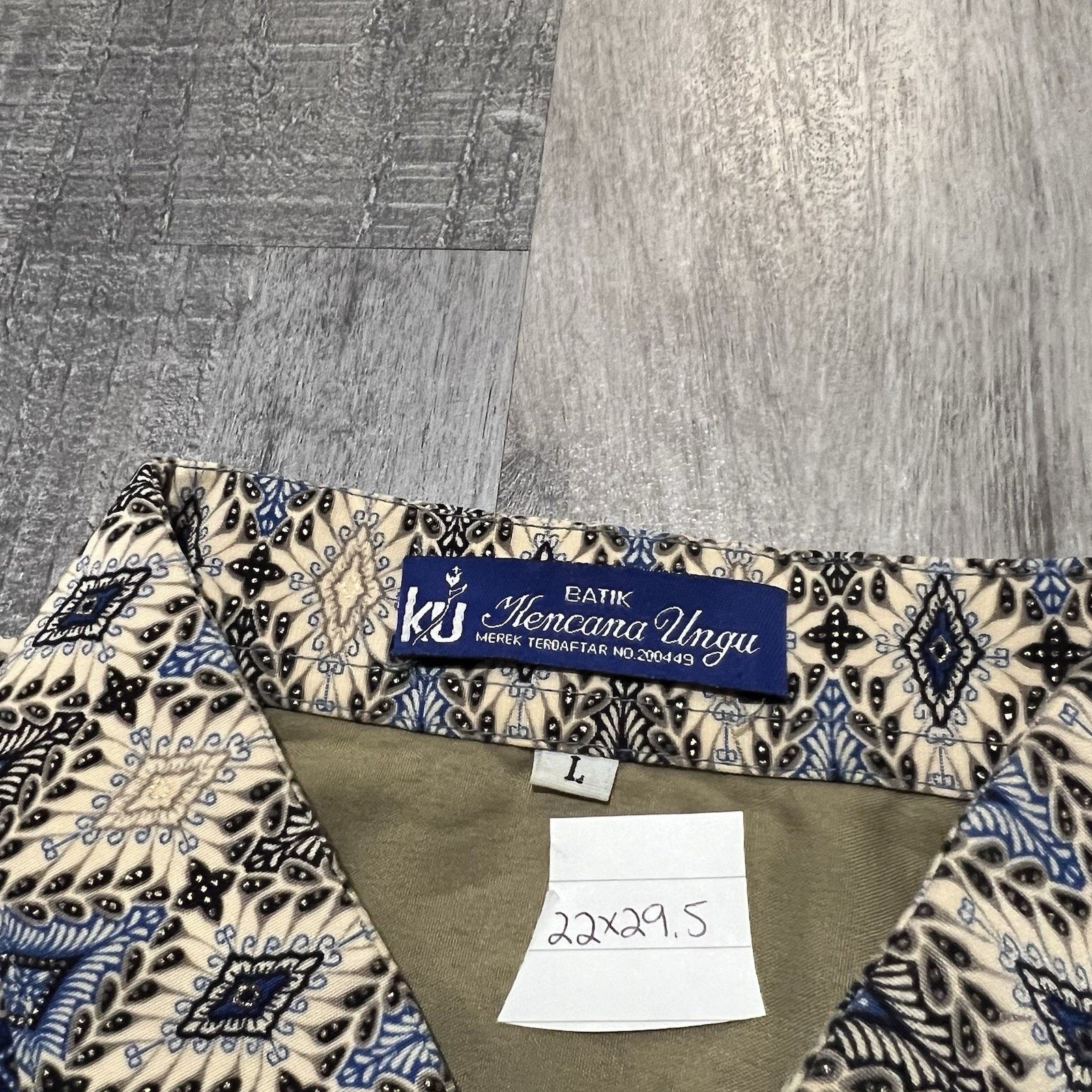 Vintage Vintage Fine Silk Batik Art Geometric Button Down Shirt L Size US M / EU 48-50 / 2 - 4 Thumbnail