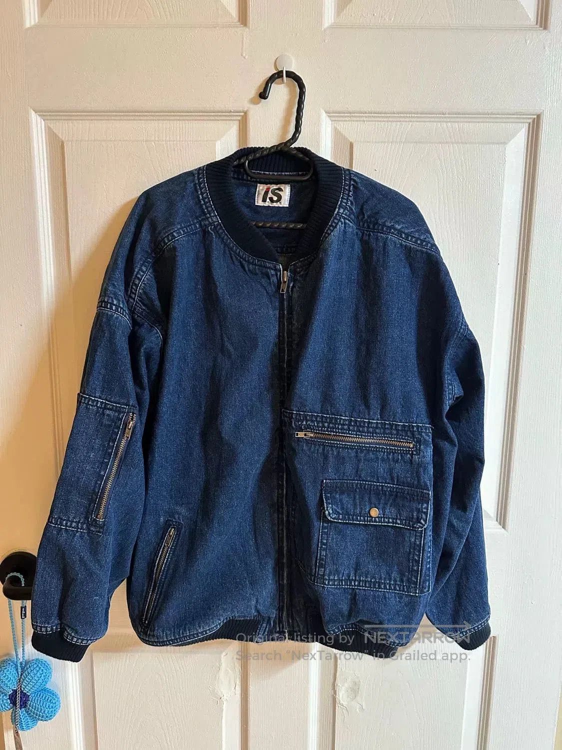 Issey Miyake Archive Denim Bomber Jacket.