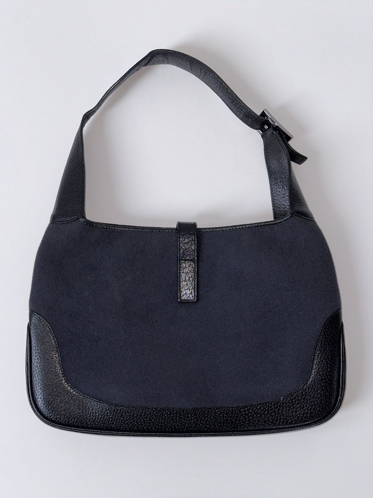 Gucci GUCCI Jackie Bag Wool Leather Black / Navy 001•3306 Size ONE SIZE - 4 Thumbnail