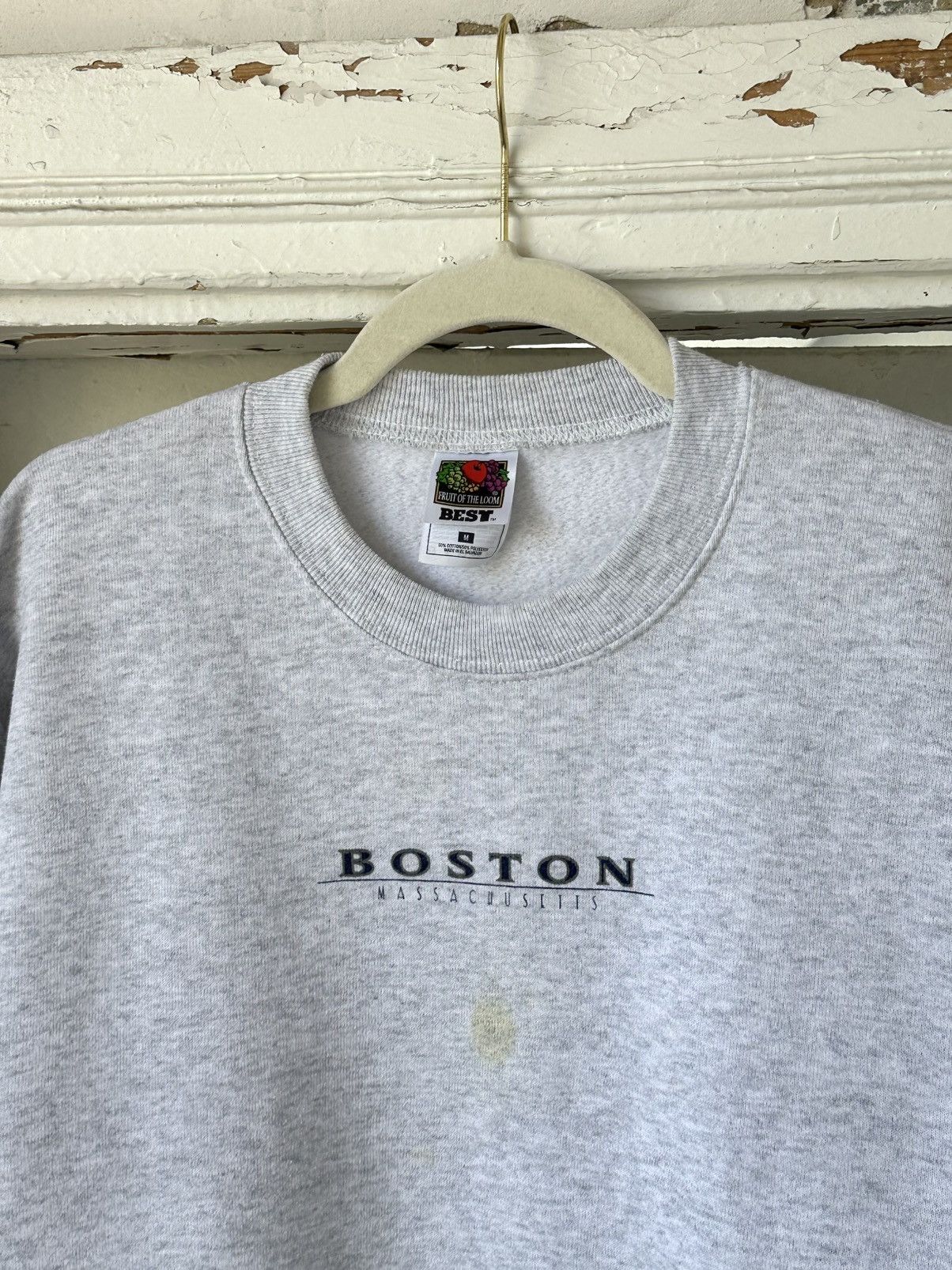 Vintage Vintage Boston Gray Sweatshirt Size US M / EU 48-50 / 2 - 5 Thumbnail