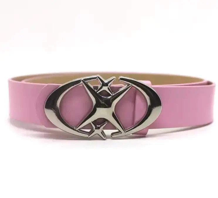 Japanese Brand × Leather Pink Triple Star Belt Size ONE SIZE - 1 Thumbnail