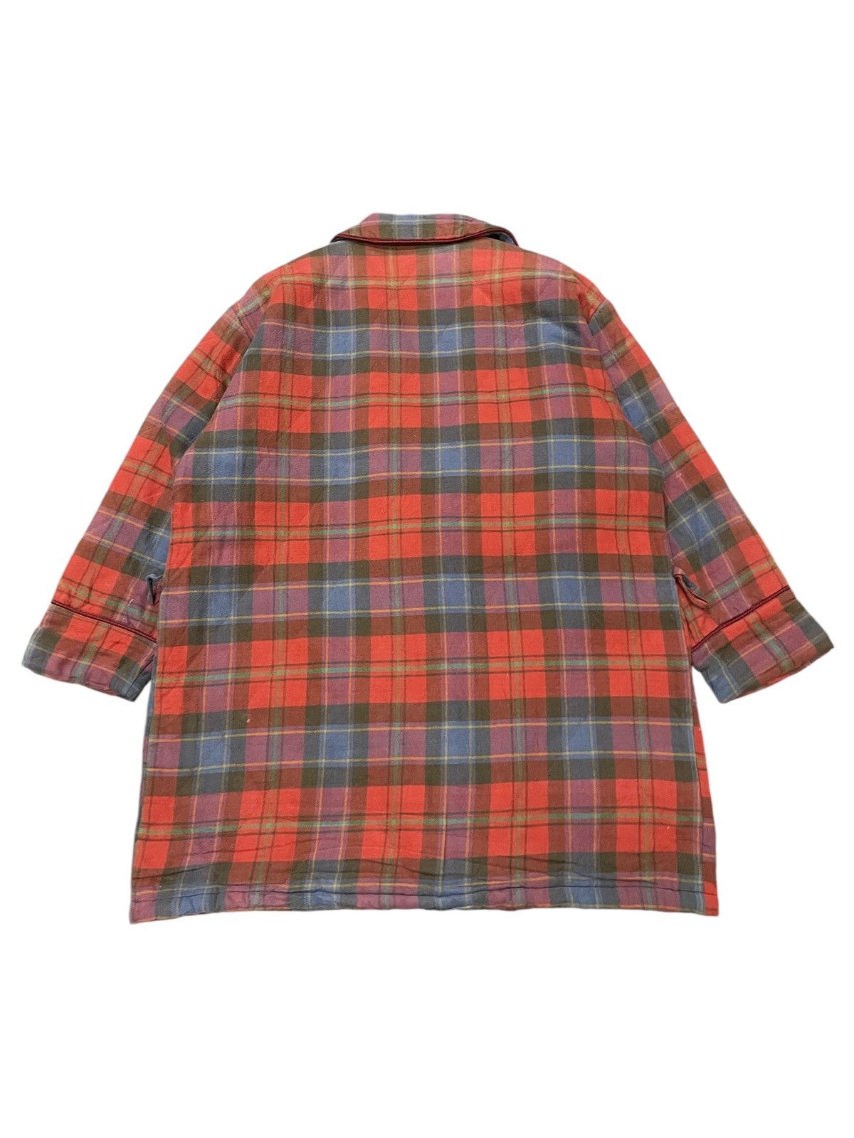 Vintage × Yves Saint Laurent Vintage YSL Checks Plaid bath robe Embroidered Jacket Size US M / EU 48-50 / 2 - 2 Thumbnail