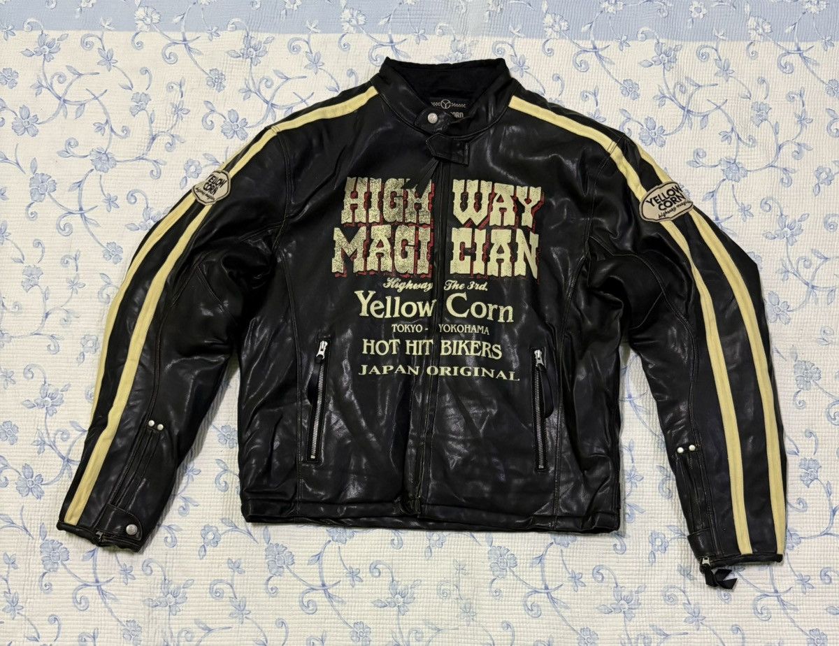 80s yellow corn leather ma-1 jacket Yellow Corn Jacket | Grailed