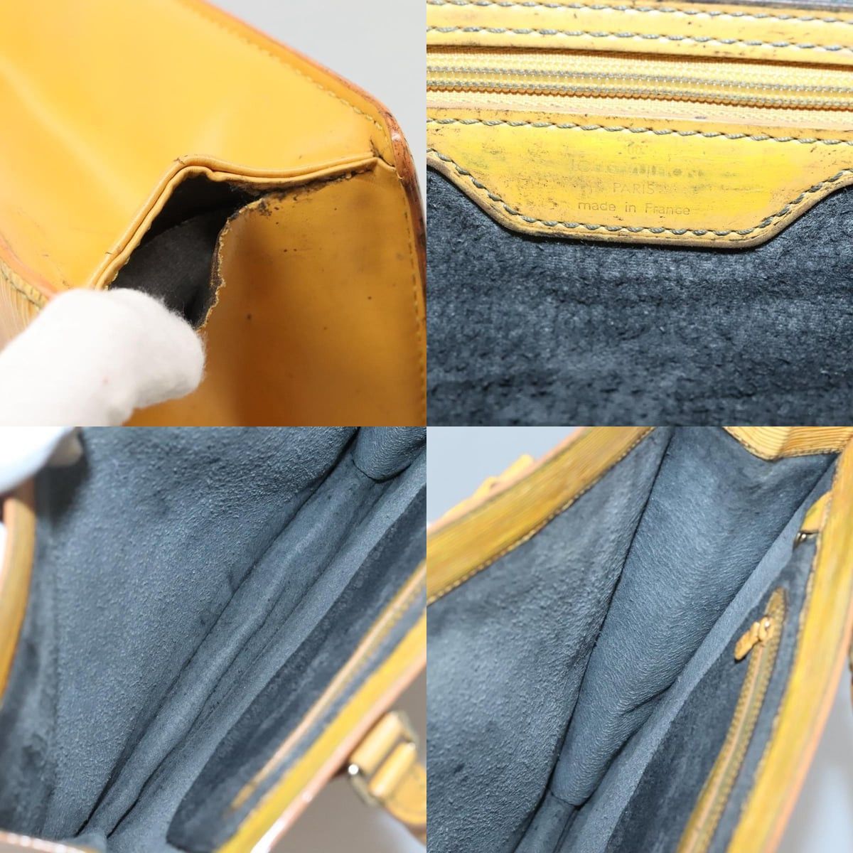 Louis Vuitton LOUIS VUITTON Epi Sac Plat Hand Bag Yellow M52079 Size ONE SIZE - 11 Thumbnail