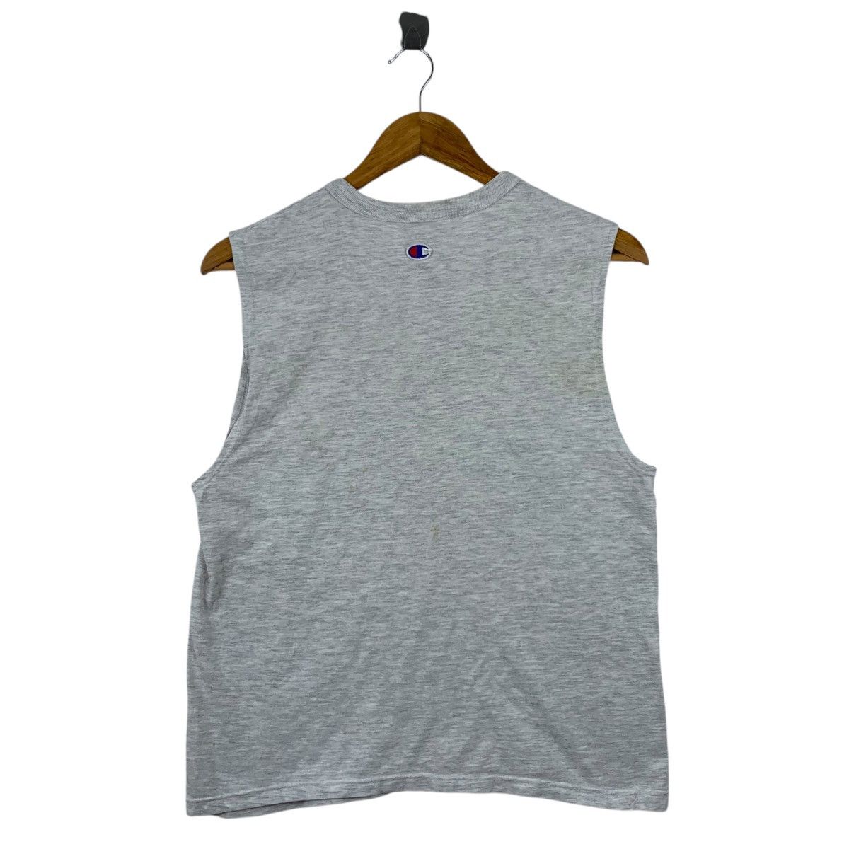 Champion Vintage 90s CHAMPION Brand Logo Print Sleeveless Grey Shirt Size US XL / EU 56 / 4 - 3 Thumbnail