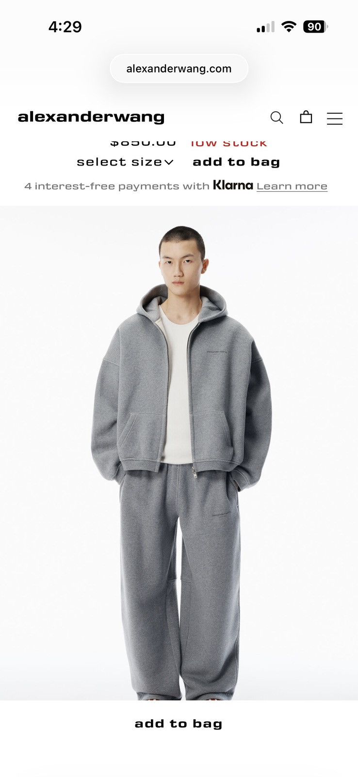 Alexander Wang Alexander Wang Crystal Hotfix Sweatsuit Size US L / EU 52-54 / 3 - 11 Thumbnail