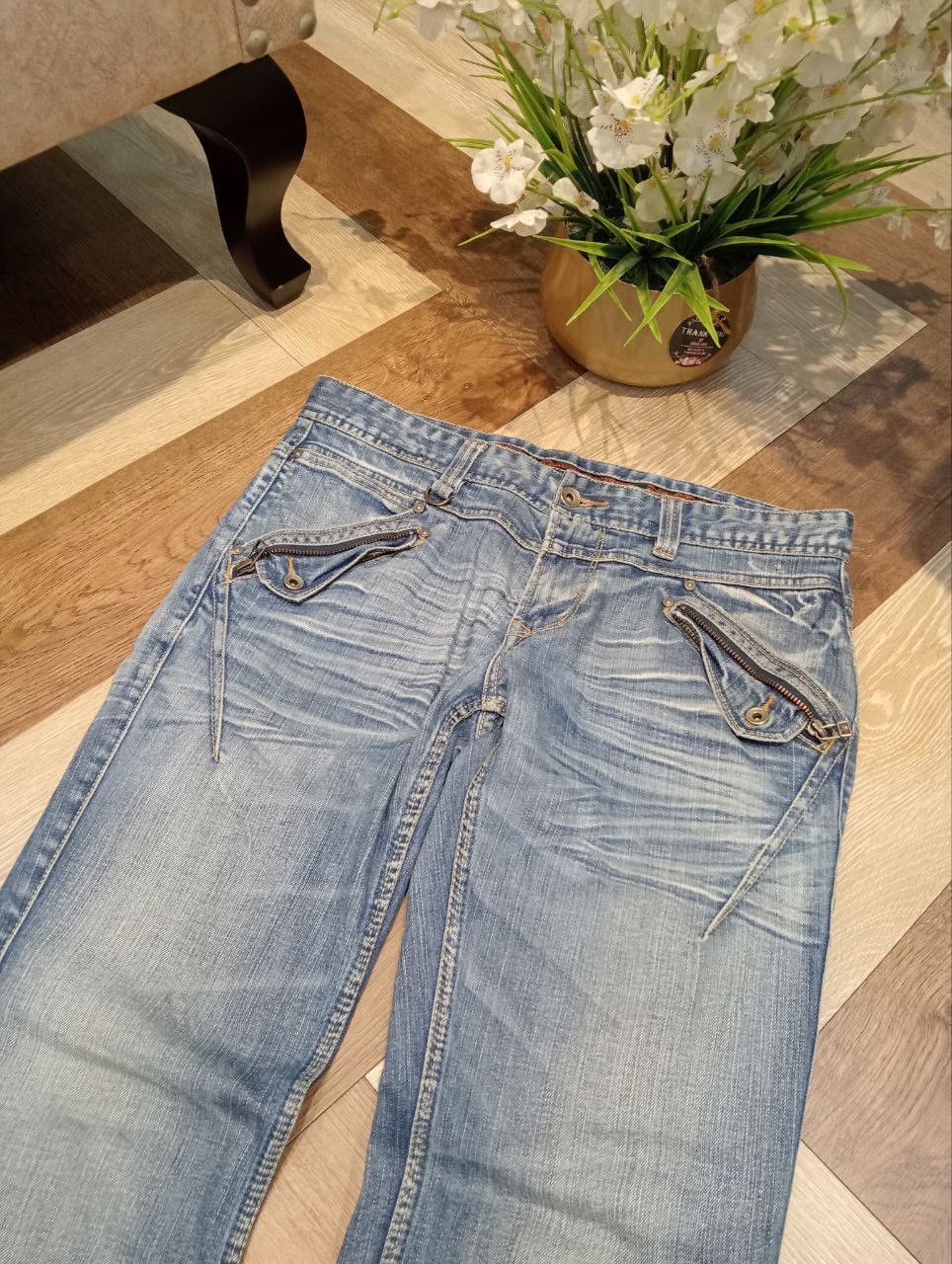 Nicole Club JAPANESE NICOLE CLUB FOR MEN FLARED DENIM JEANS Size US 34 / EU 50 - 4 Thumbnail
