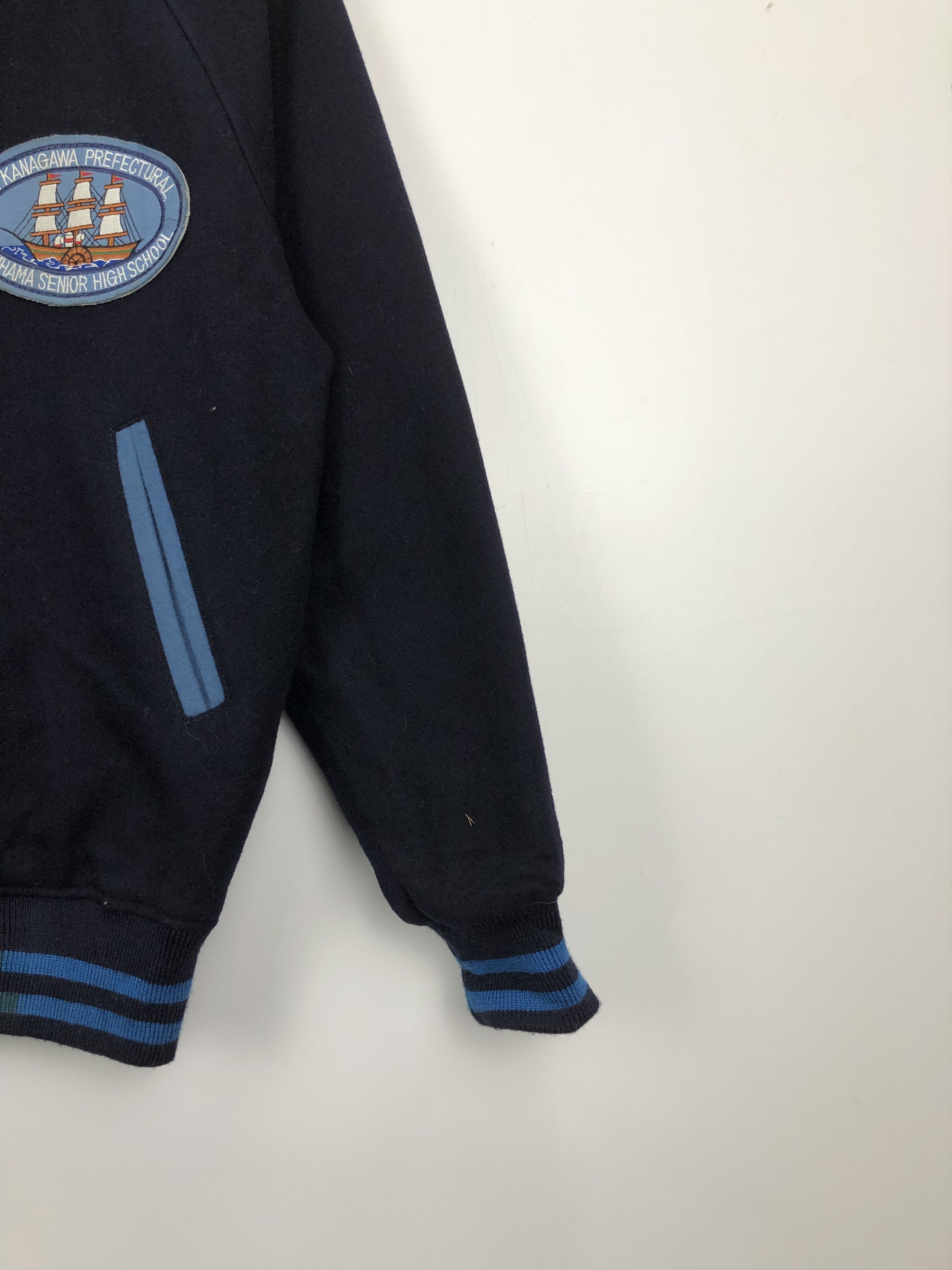 Japanese Brand Vintage 80s Kurihama Hoodie Wool Varsity Jacket Hoodie V0355 Size US M / EU 48-50 / 2 - 5 Thumbnail