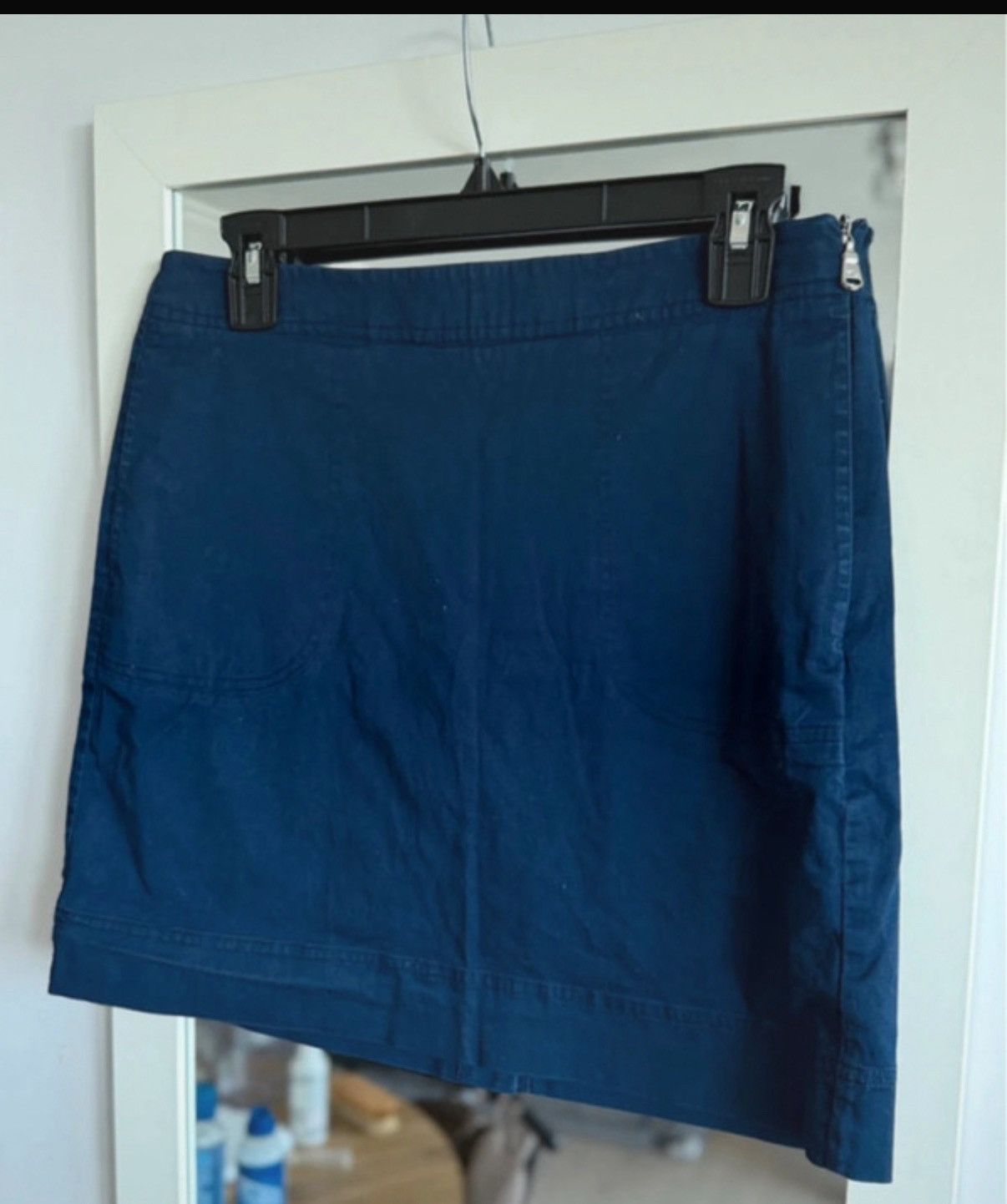 Polo Ralph Lauren Ralph Lauren Mini Skirt, Navy Blue, Straight with Pockets Size 25" / US 0 / IT 36 - 3 Thumbnail