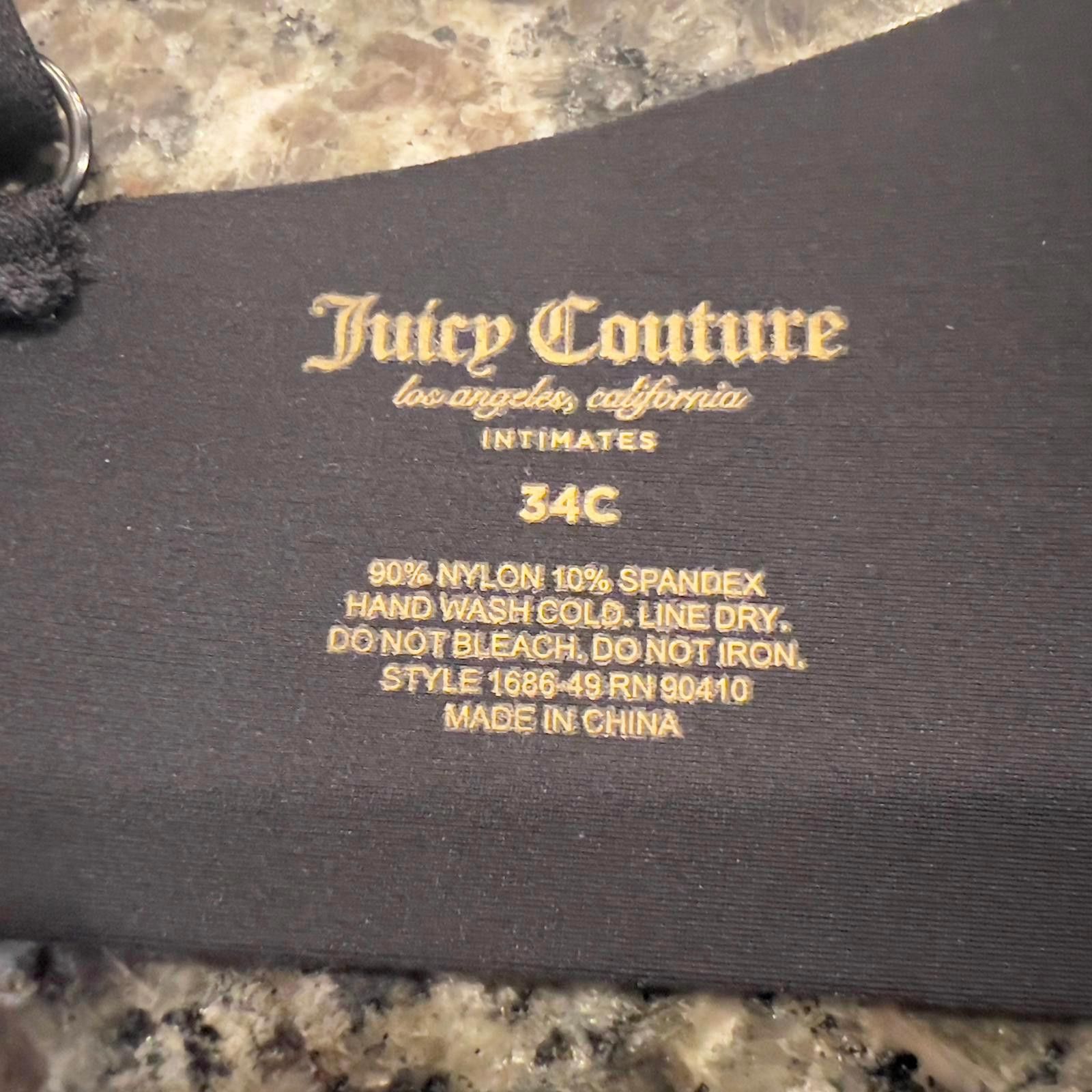 Juicy Couture NWT Juicy Couture Women's Black Bra Size 34C Size ONE SIZE - 2 Thumbnail