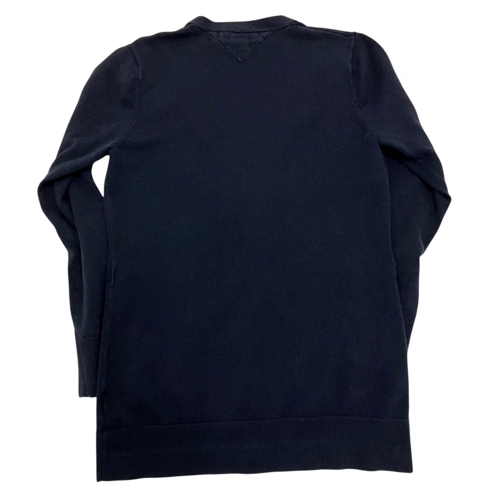 Tommy Hilfiger Tommy Hilfiger Cardigan Womens Large Navy Cashmere Cotton Button Front Size L / US 10 / IT 46 - 4 Thumbnail