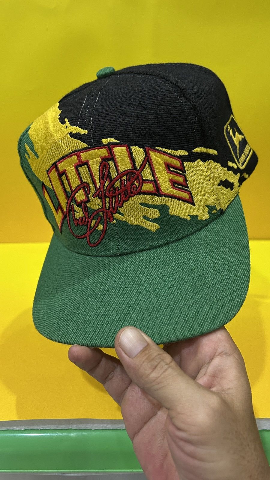Logo Athletic Vintage Chad Little John Deere Splash Logo Athletic Hat Size ONE SIZE - 1 Thumbnail
