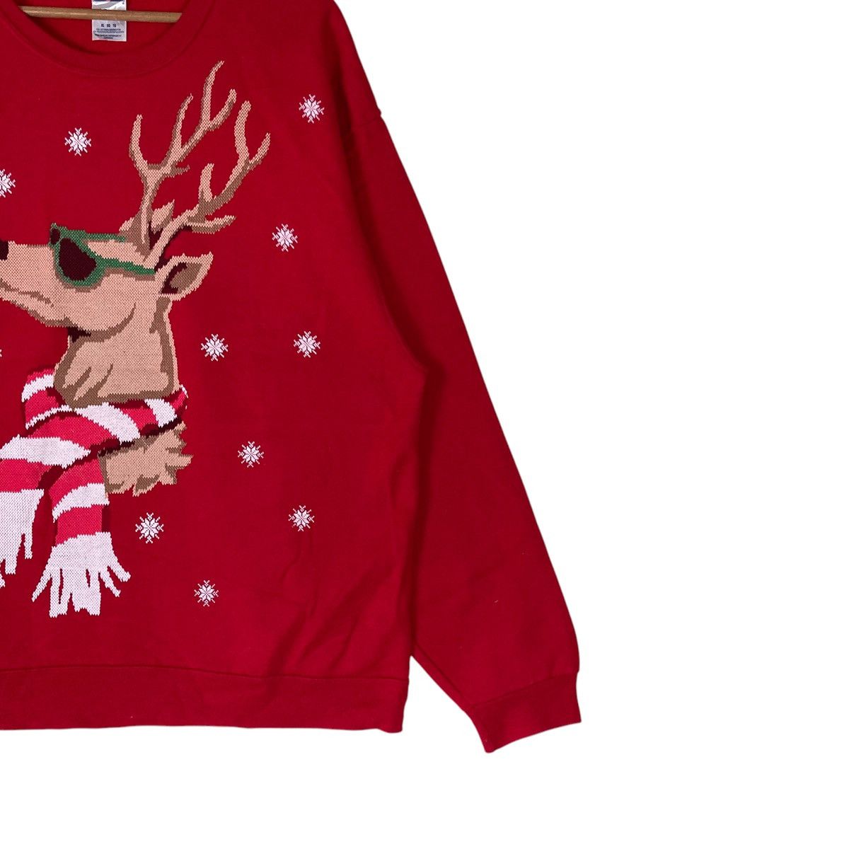 Jerzees Vintage Jerzees Christmas Deer Pullover Jumper Sweatshirt Size US XL / EU 56 / 4 - 4 Thumbnail