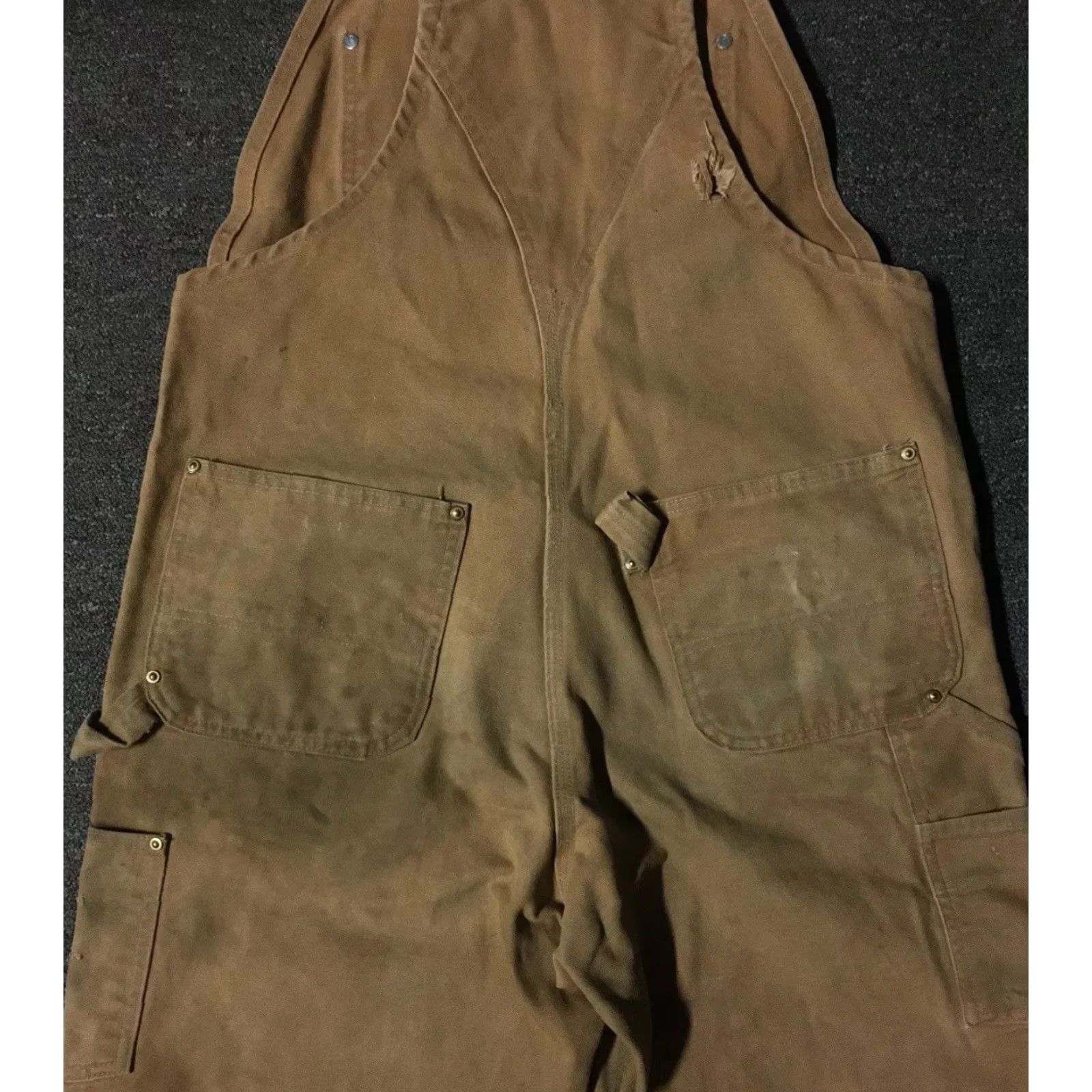 Carhartt Vtg Carhartt Overalls 36 30 Distressed Faded 80s 90s Grunge Punk Workwear USA Men Size 36 Tan Size US 36 / EU 52 - 7 Thumbnail