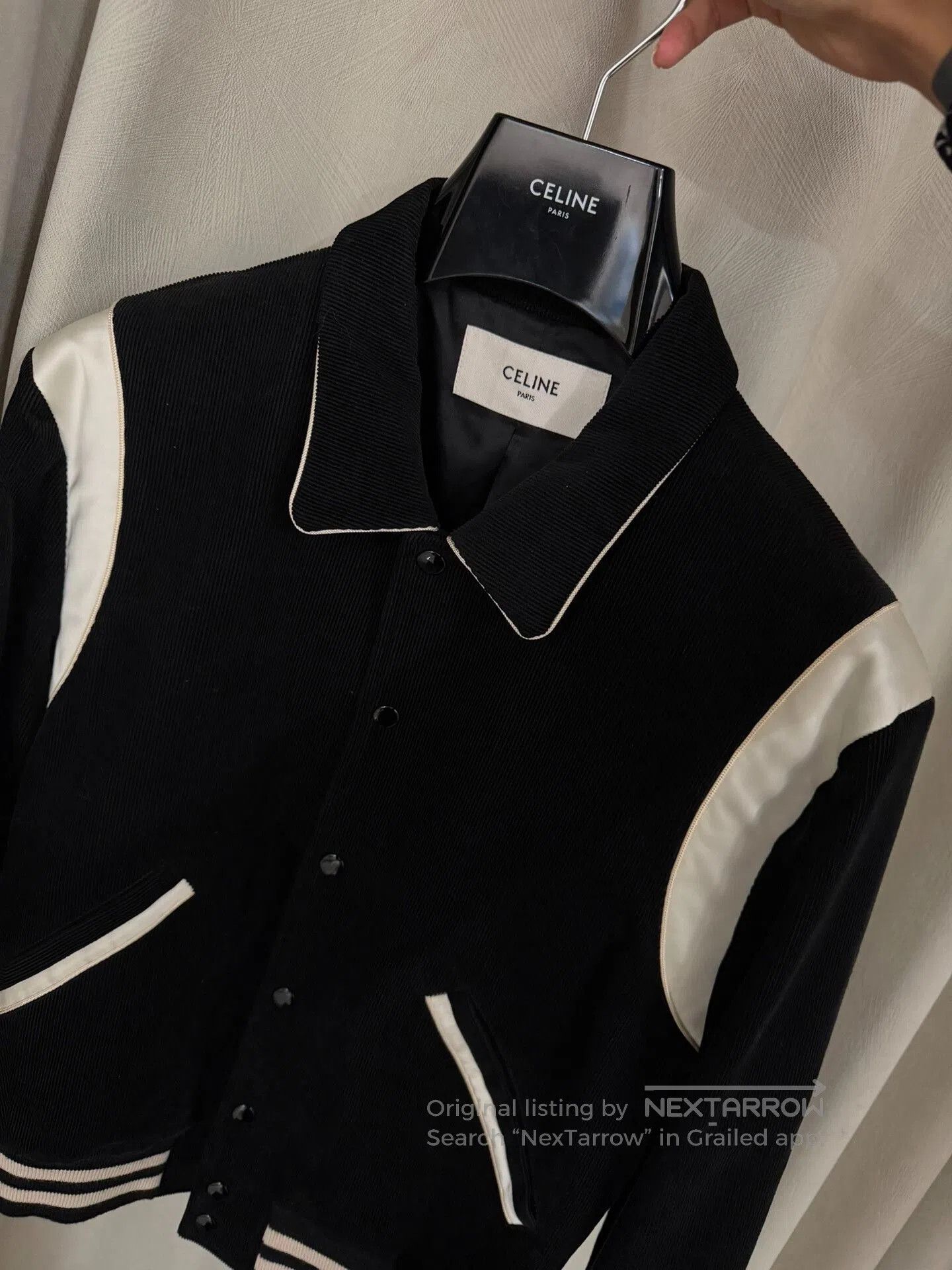 Celine Celine Black and White Corduroy Jacket. Size US M / EU 48-50 / 2 - 7 Thumbnail