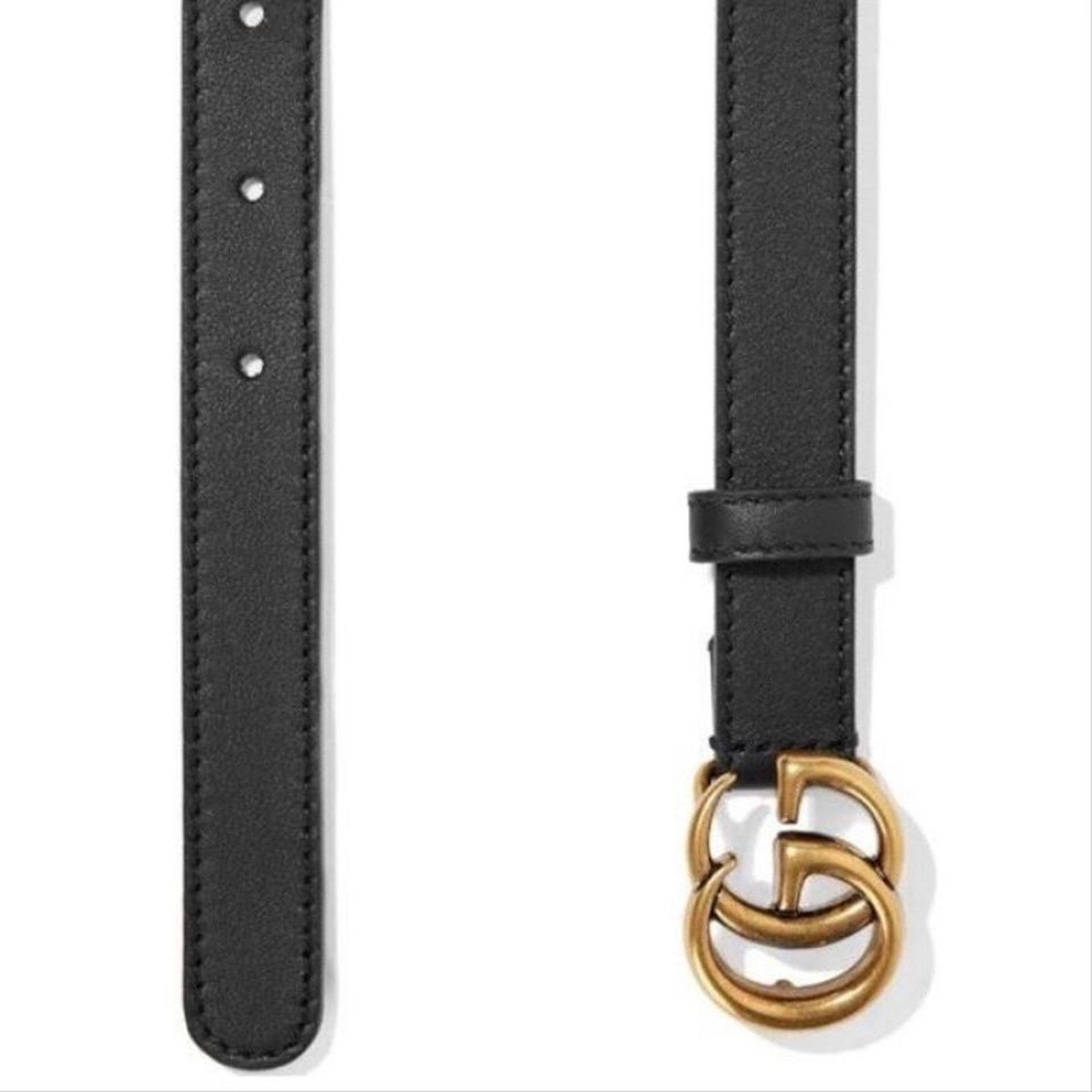 Gucci GUCCI GG logo thin belt size 70/ 28 Size ONE SIZE - 4 Thumbnail