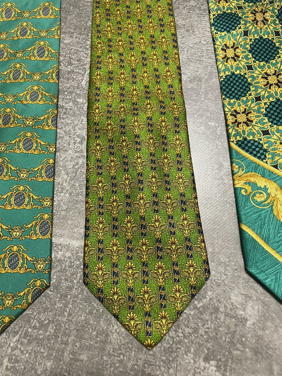 Versace x3 Vintage Gianni Versace Monogram Silk Ties Size ONE SIZE - 23 Thumbnail