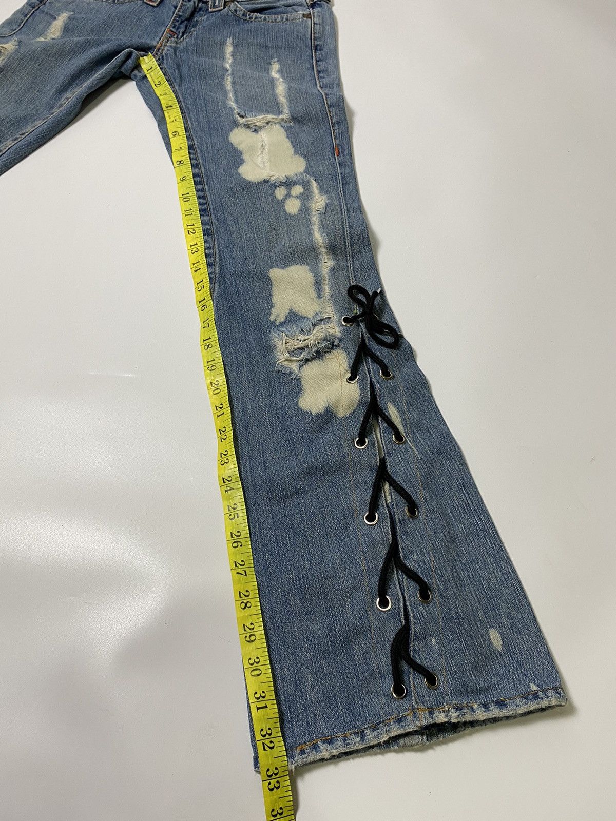 If Six Was Nine × Japanese Brand × True Religion true religion flared laces up pant lgb style inspired Size US 30 / EU 46 - 10 Thumbnail