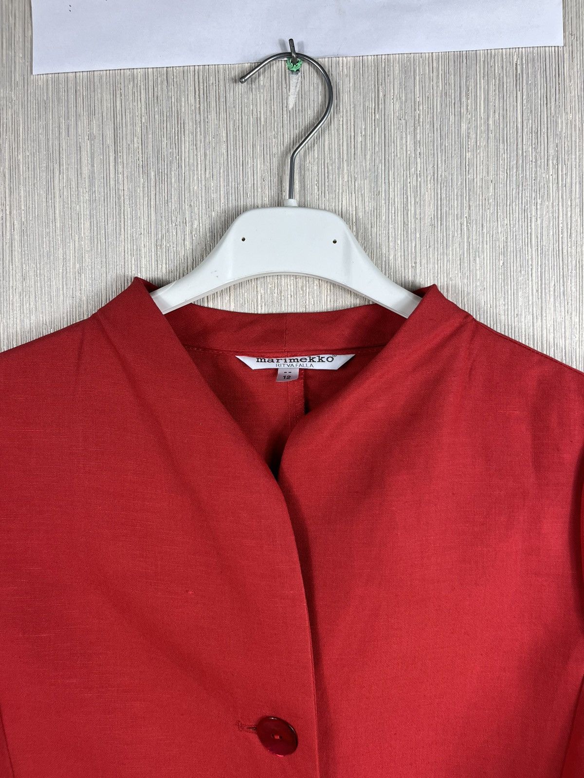 Designer × Marimekko Marimekko ritva falla linen blazer button jacket Size M / US 6-8 / IT 42-44 - 6 Thumbnail