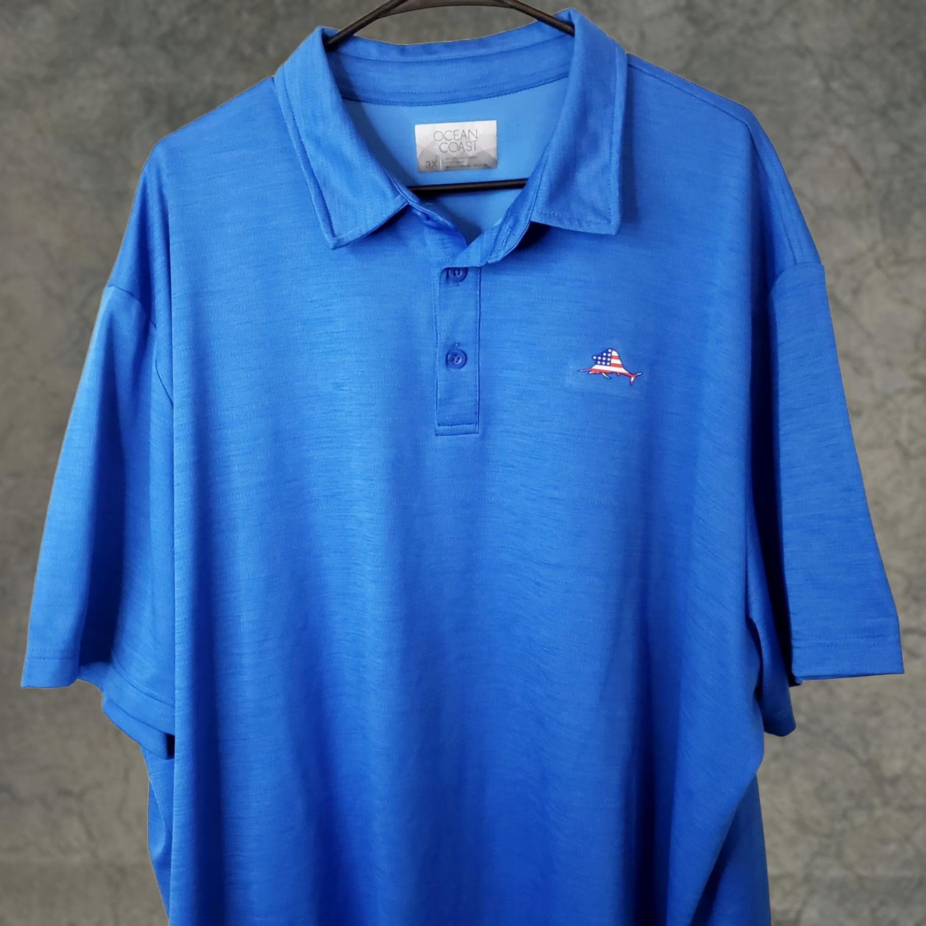 Vintage Ocean & Coast Polo Men's 3XL Short Sleeve Shirt Blue Size US XXL / EU 58 / 5 - 1 Thumbnail