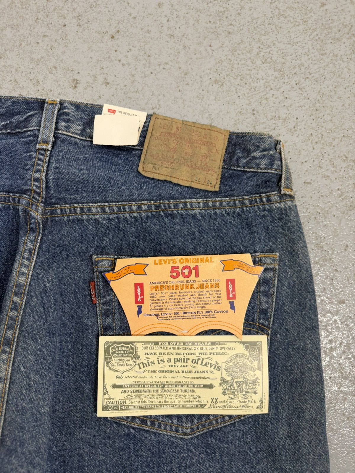 Levi's Vintage Clothing Vintage Levi’s Dead Stock 501 Jeans Size US 36 / EU 52 - 5 Thumbnail