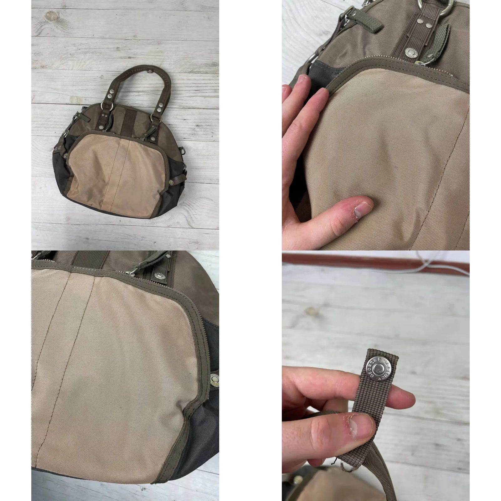 George Gina & Lucy VINTAGE George Gina & Lucy Hand Bag Styletto GGL Y2K Brown Top Handle Bag Zip Closure Double Handles Detachable Strap Polyester Exterior Brown Women Size ONE SIZE - 8 Thumbnail