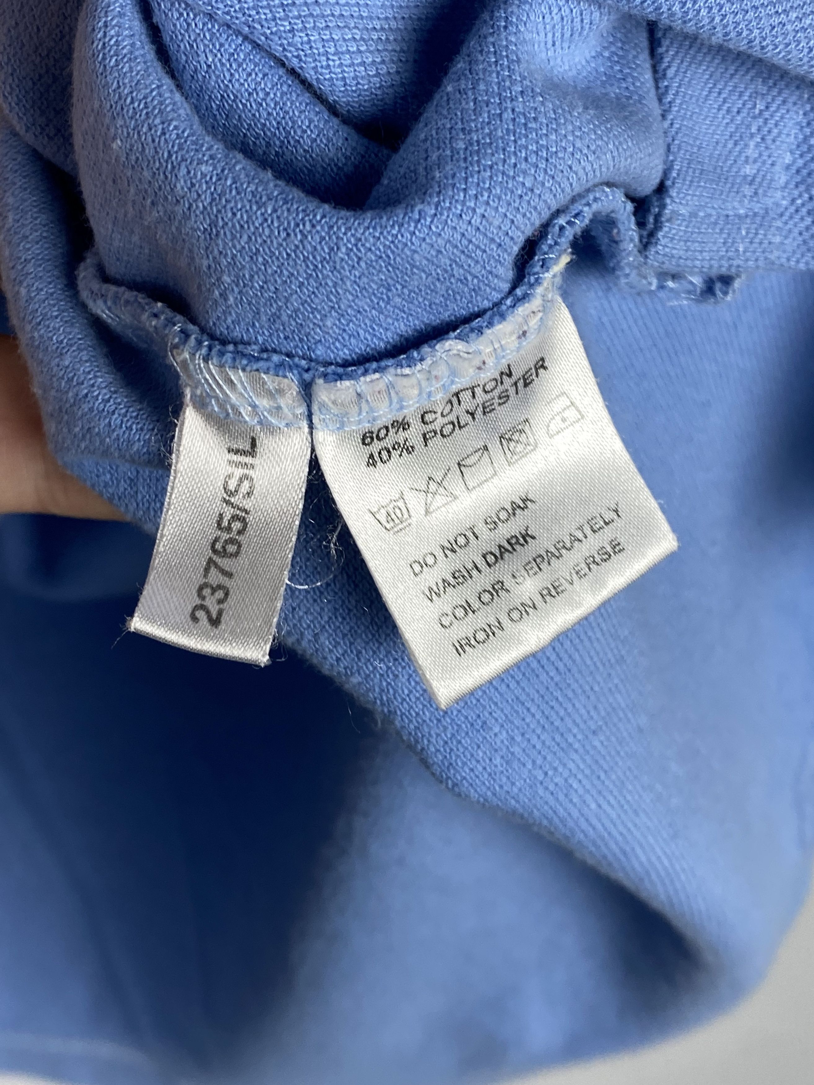 Yves Saint Laurent Vintage Yves Saint Laurent YSL Logo Polo Shirt Sky Blue Size US XL / EU 56 / 4 - 6 Thumbnail