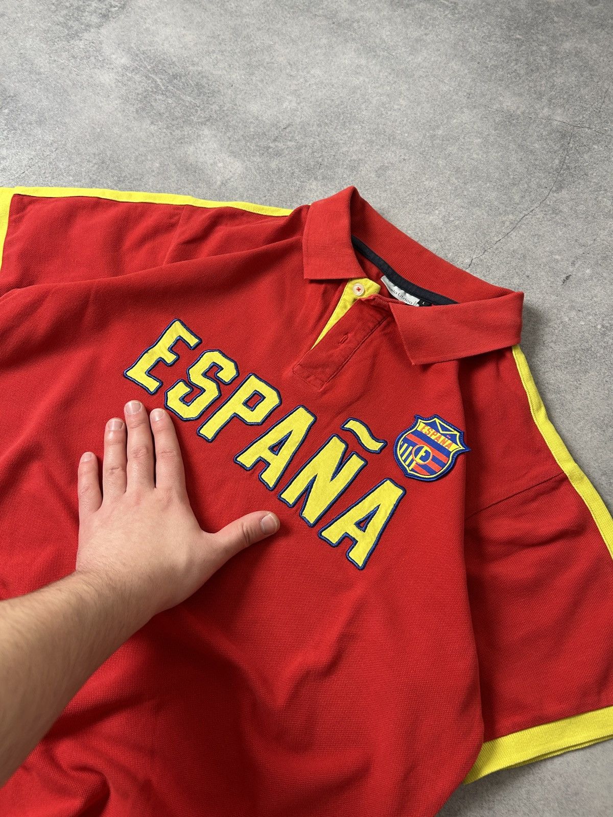Sterling Ruby Espana big logo polos mens rugby 🏉 Size US L / EU 52-54 / 3 - 3 Thumbnail