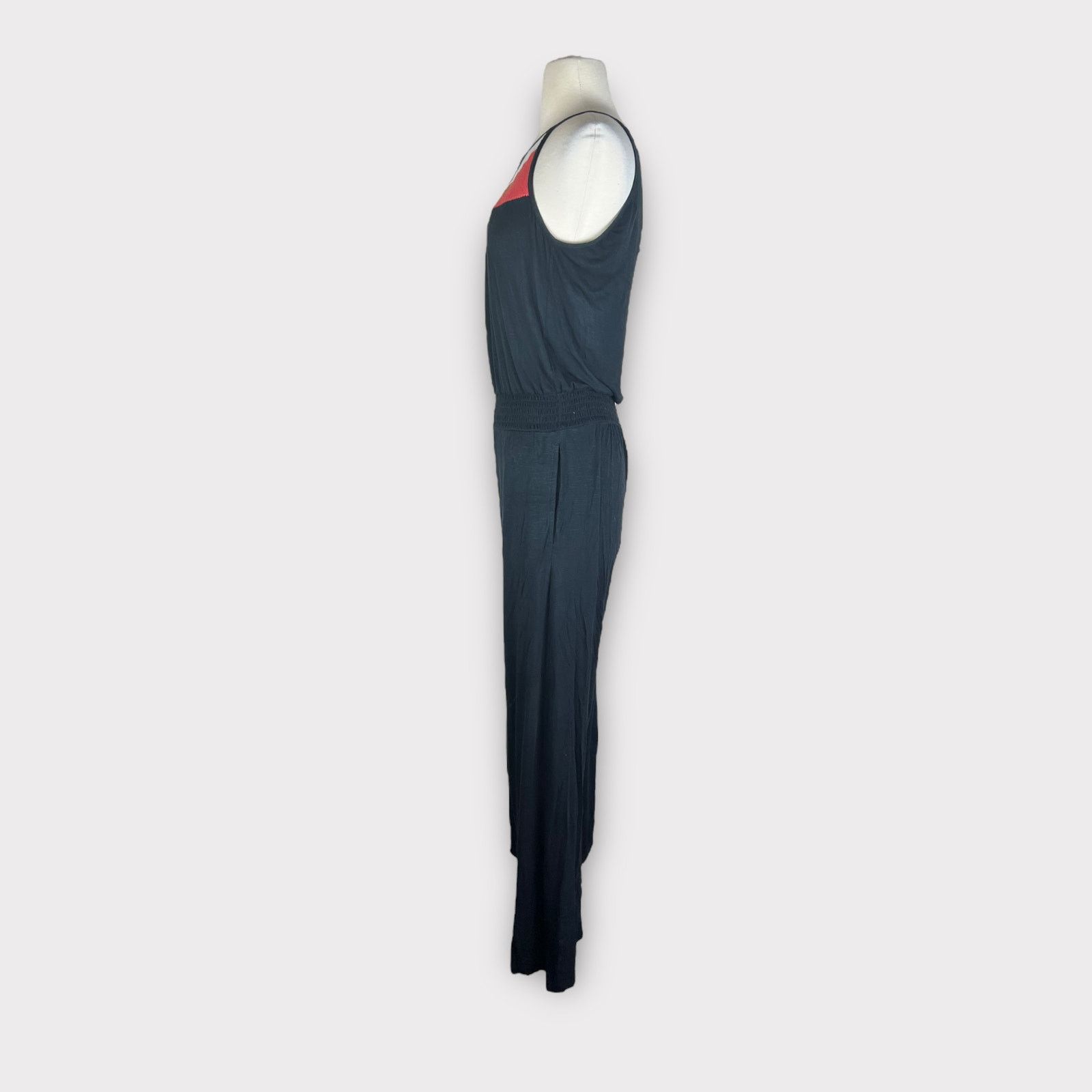 Nordstrom Chelsea and Violet | Boho Indie Wide Leg Jumpsuit | Black Size 26" / US 2 / IT 38 - 7 Thumbnail