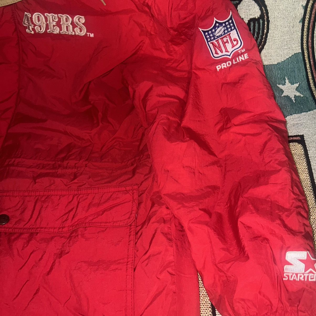 Starter San Francisco 49ers Full Zip Starter With Hood Nfl Pro line Size US L / EU 52-54 / 3 - 4 Thumbnail