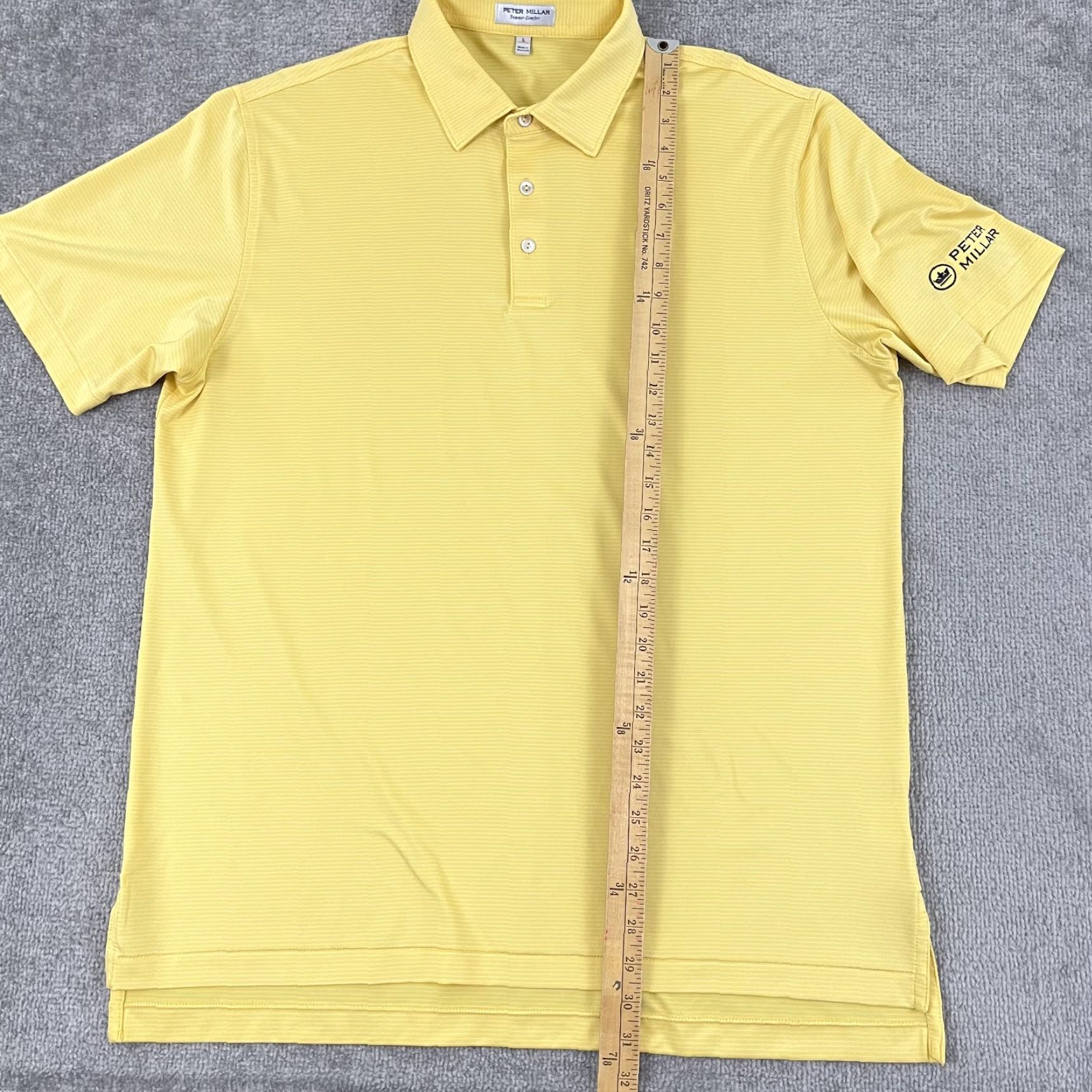 Peter Millar Peter Millar Shirt Mens Large Yellow Rehoboth Beach CC Eagle Golf Preppy Size US L / EU 52-54 / 3 - 5 Thumbnail