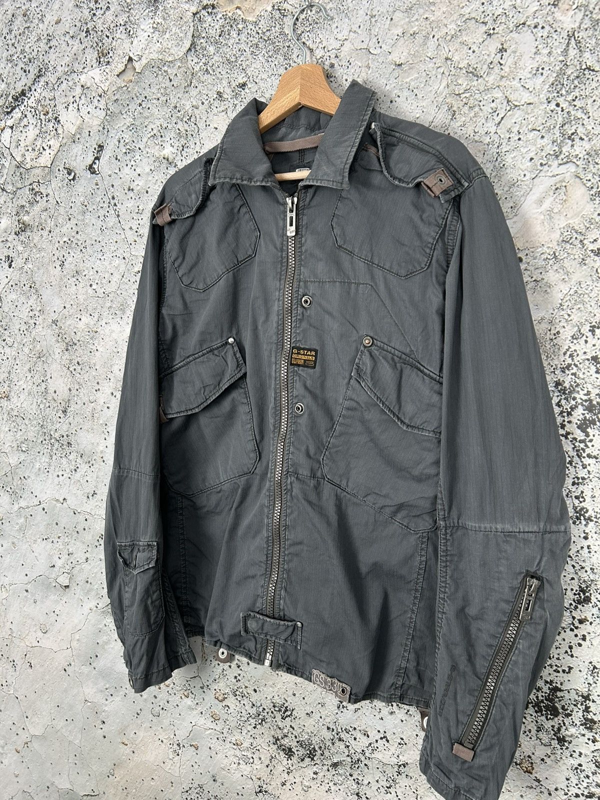 G-Star G-Star Jacket Avant Garde Y2K 00s Grunge Rock Punk Skate Size US XL / EU 56 / 4 - 2 Thumbnail