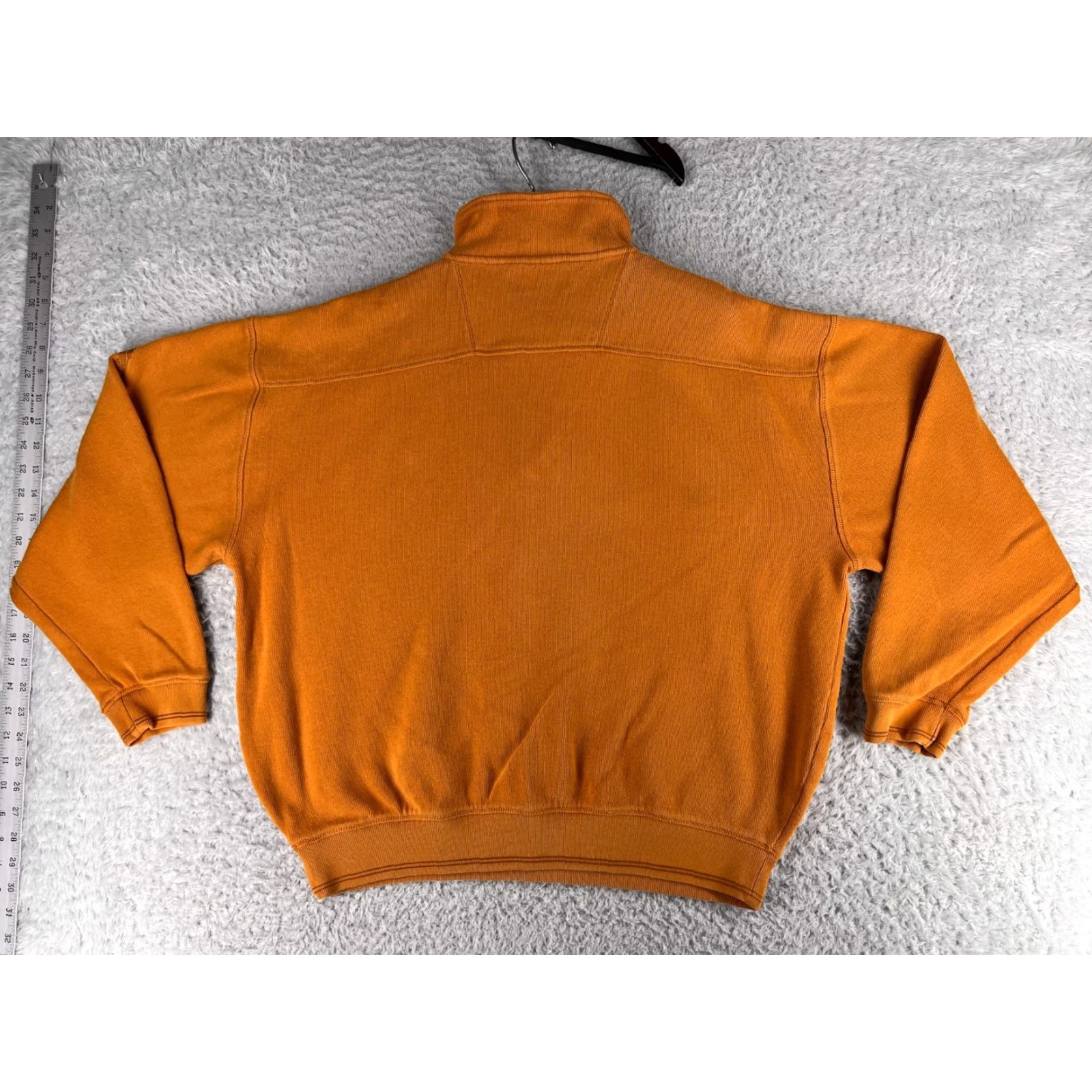 Tommy Bahama VINTAGE Tommy Bahama Sweater Mens L Orange 1/4 Zip Mock Neck Knit Cotton Pullover Casual Golf Beach Aloha 90s Mens Size US L / EU 52-54 / 3 - 2 Thumbnail