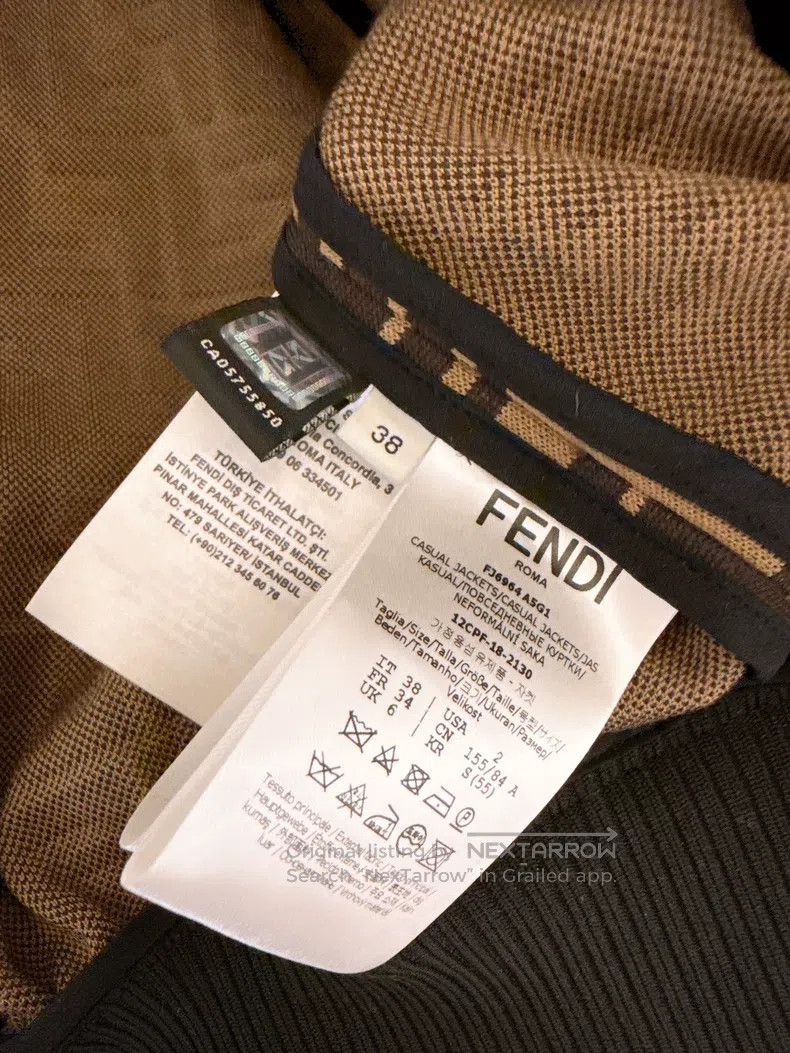 Other Fendi Monogram Logo Short Jacket 38 Size FF Monogram Print Size XXS / US 00 / IT 34 - 9 Thumbnail