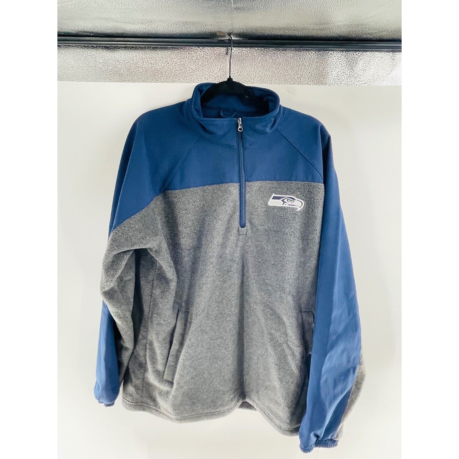 NFL NFL Seattle Seahawks Pullover Sweatshirt Quarter Zip Blue L Size US L / EU 52-54 / 3 - 1 Thumbnail
