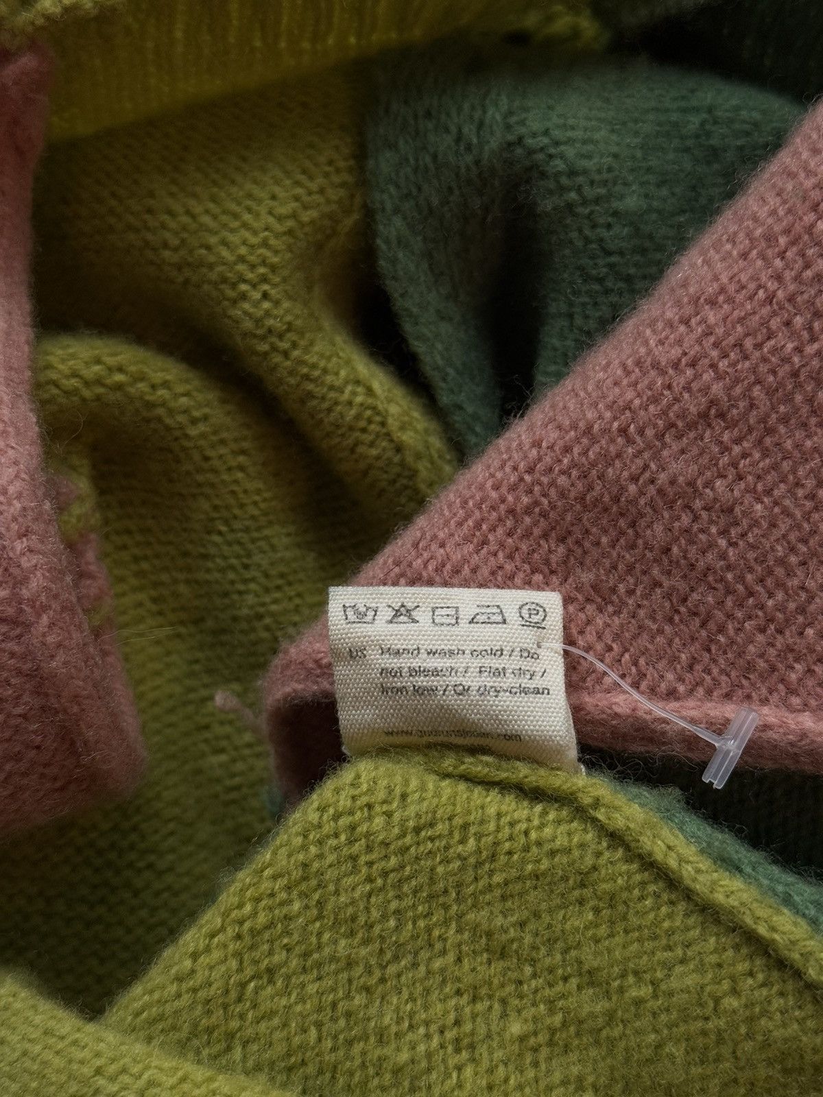 Designer Gudrun Sjoden 100% wool coloured cardigan sweater Size S / US 4 / IT 40 - 5 Thumbnail