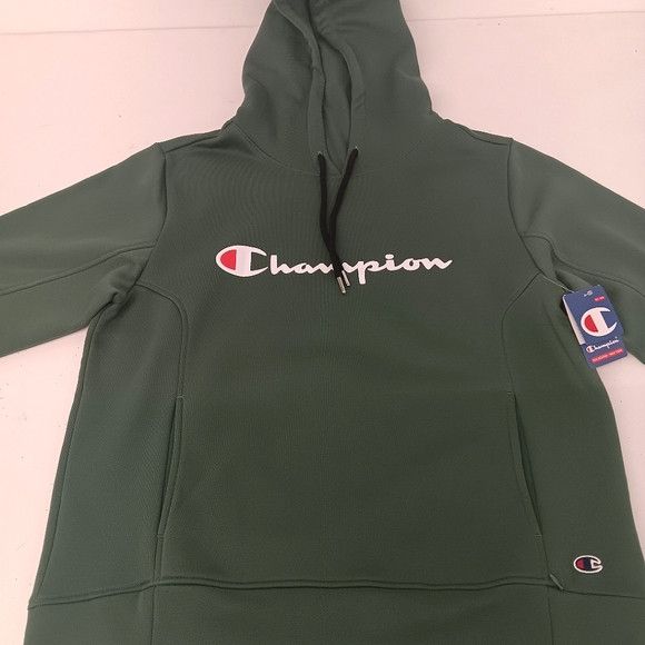Champion Champion Men's Super Fleece Hoodie w/ Face Mask - Green - Sm Size US S / EU 44-46 / 1 - 1 Thumbnail