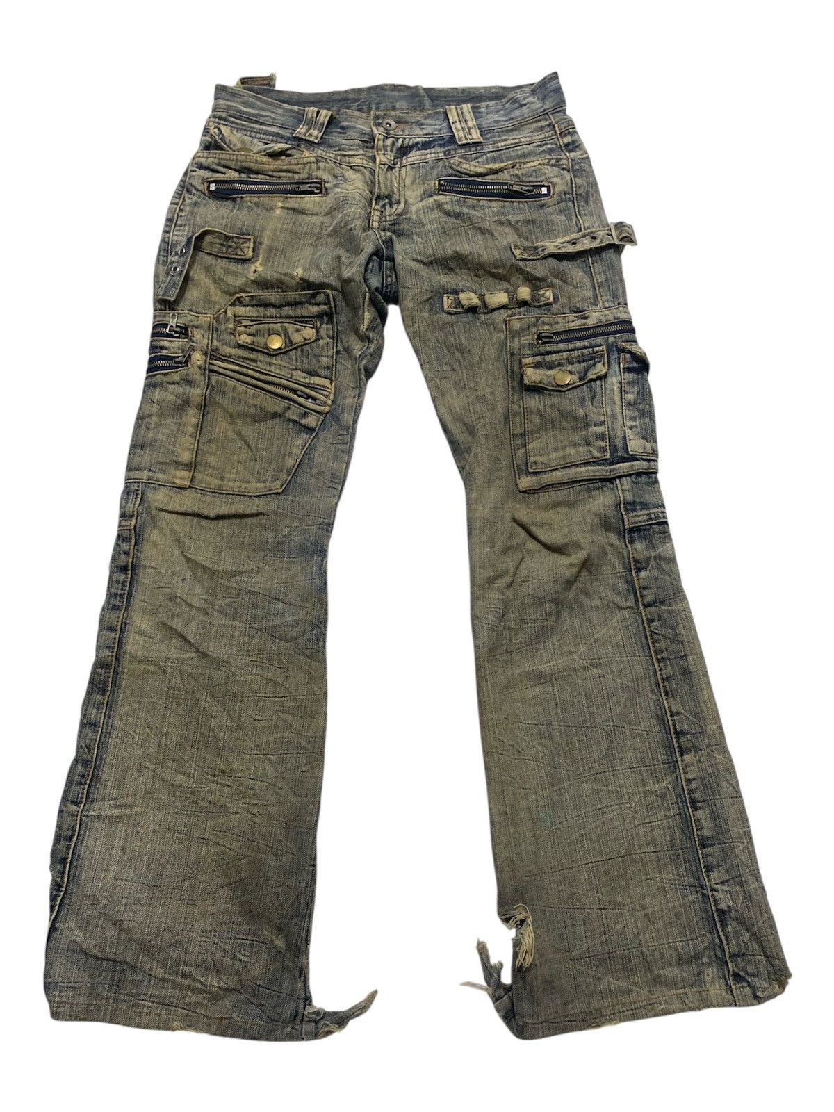 If Six Was Nine Semantic Design Mud Washed Distressed Punk Denim Size US 28 / EU 44 - 2 Thumbnail