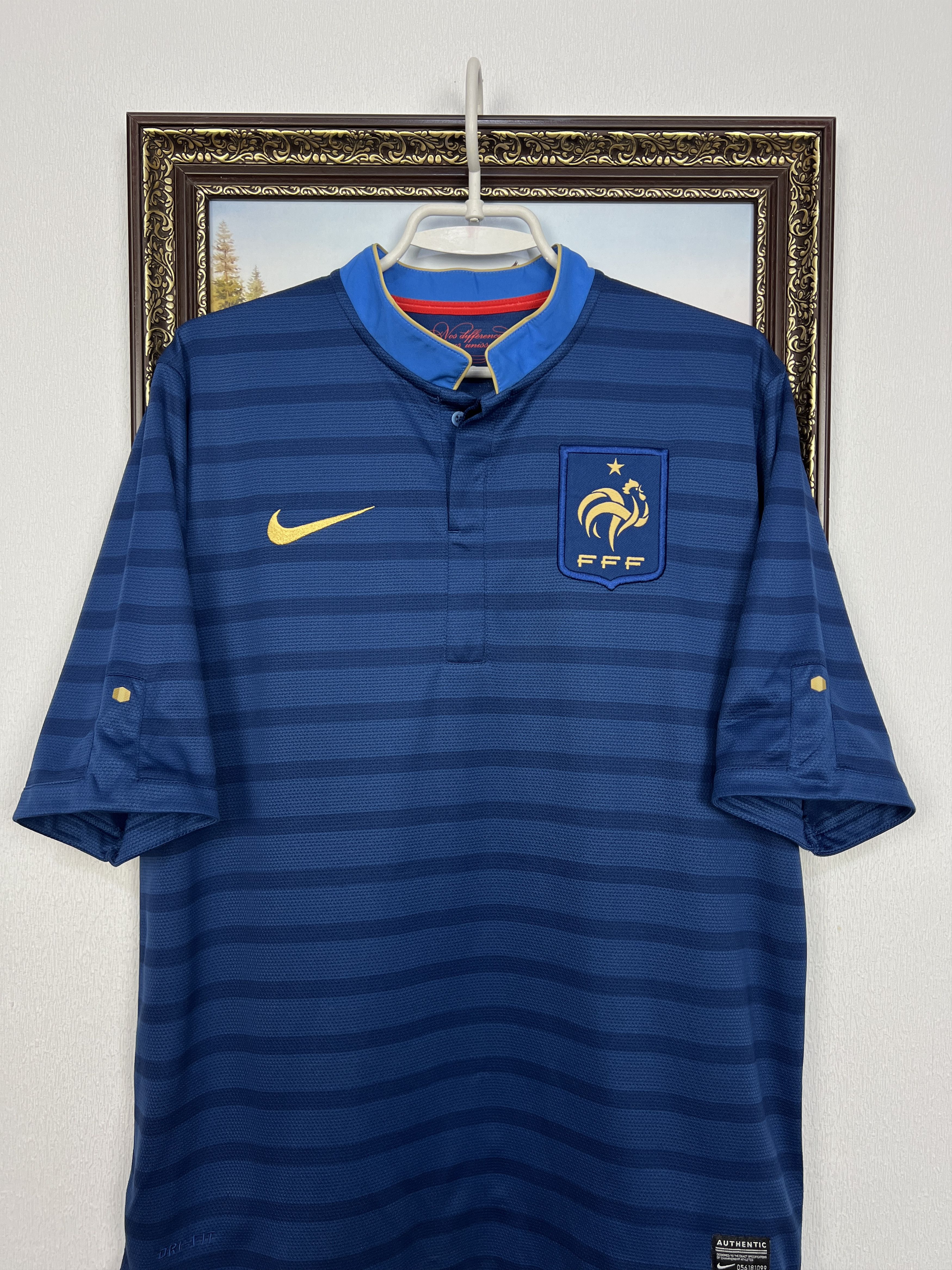 Nike France Home football shirt 2012 Soccer Nike Jersey Mens Size US L / EU 52-54 / 3 - 2 Thumbnail