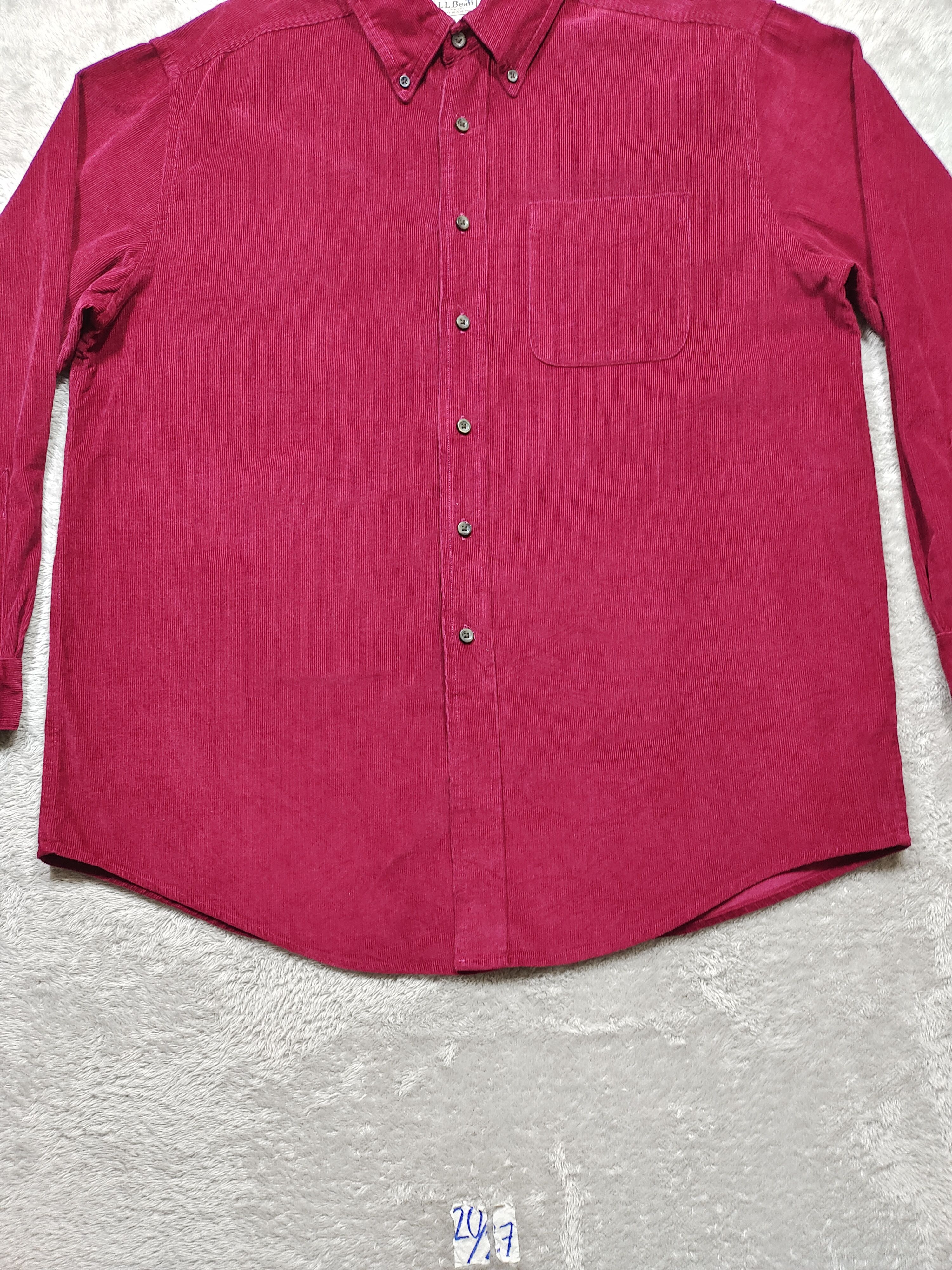 L.L. Bean × Urban Outfitters × Vintage VINTAGE LL BEAN CORDUROY BUTTON UP LONG SLEEVE SHIRT Size US L / EU 52-54 / 3 - 8 Thumbnail